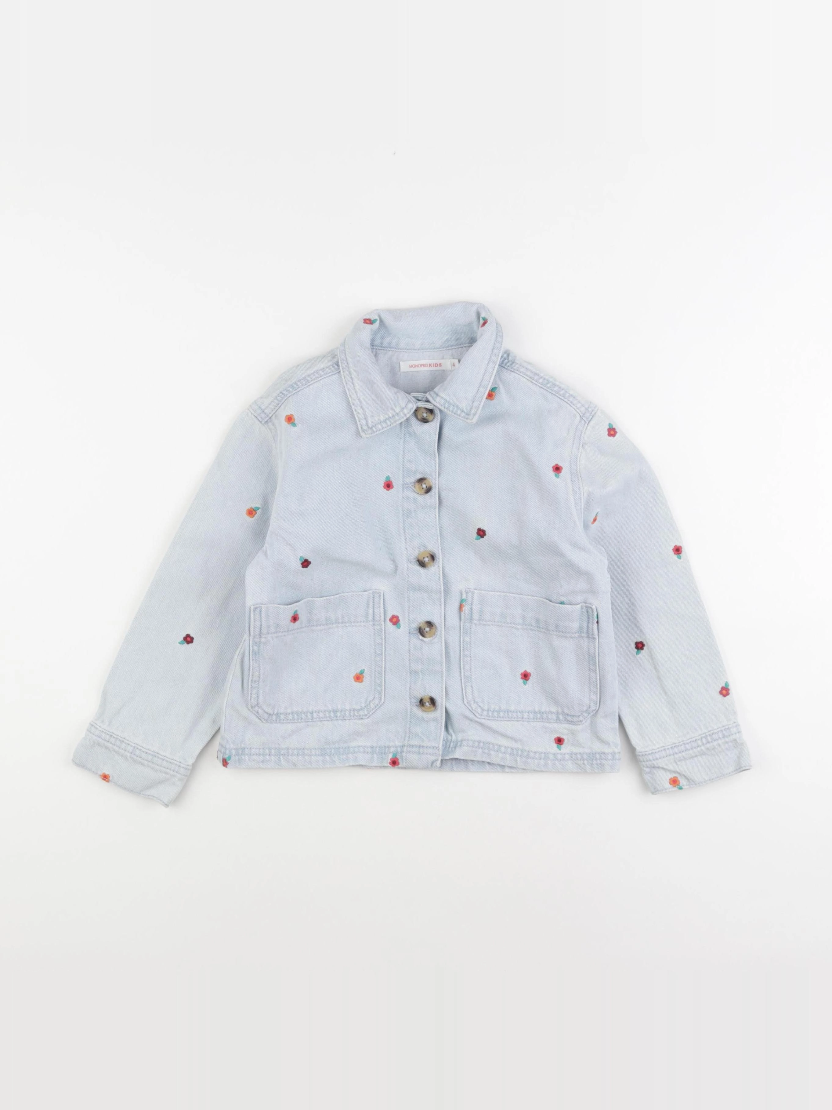 Monoprix - veste bleu - 4 ans