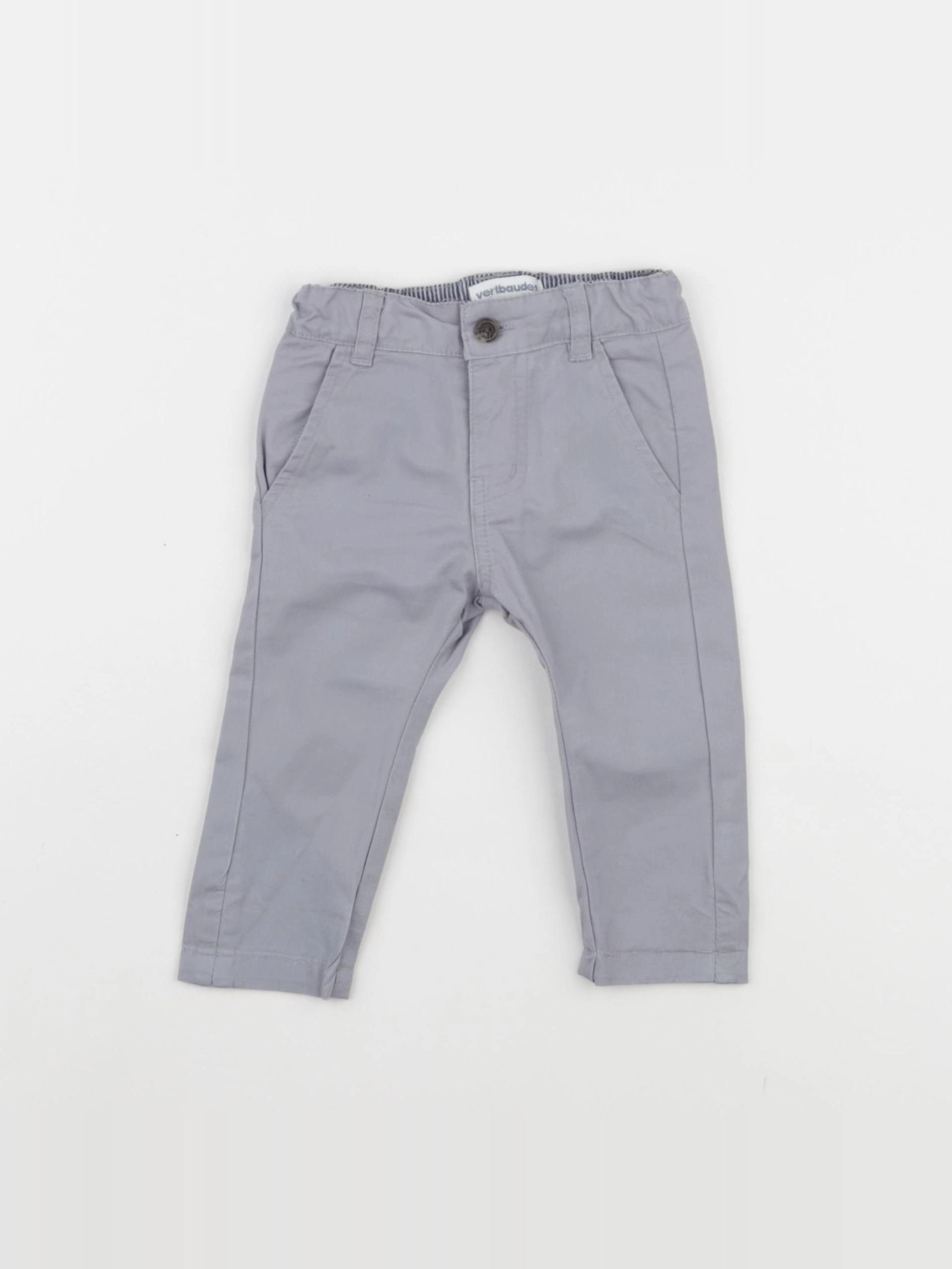 Vertbaudet - pantalon gris - 3 mois
