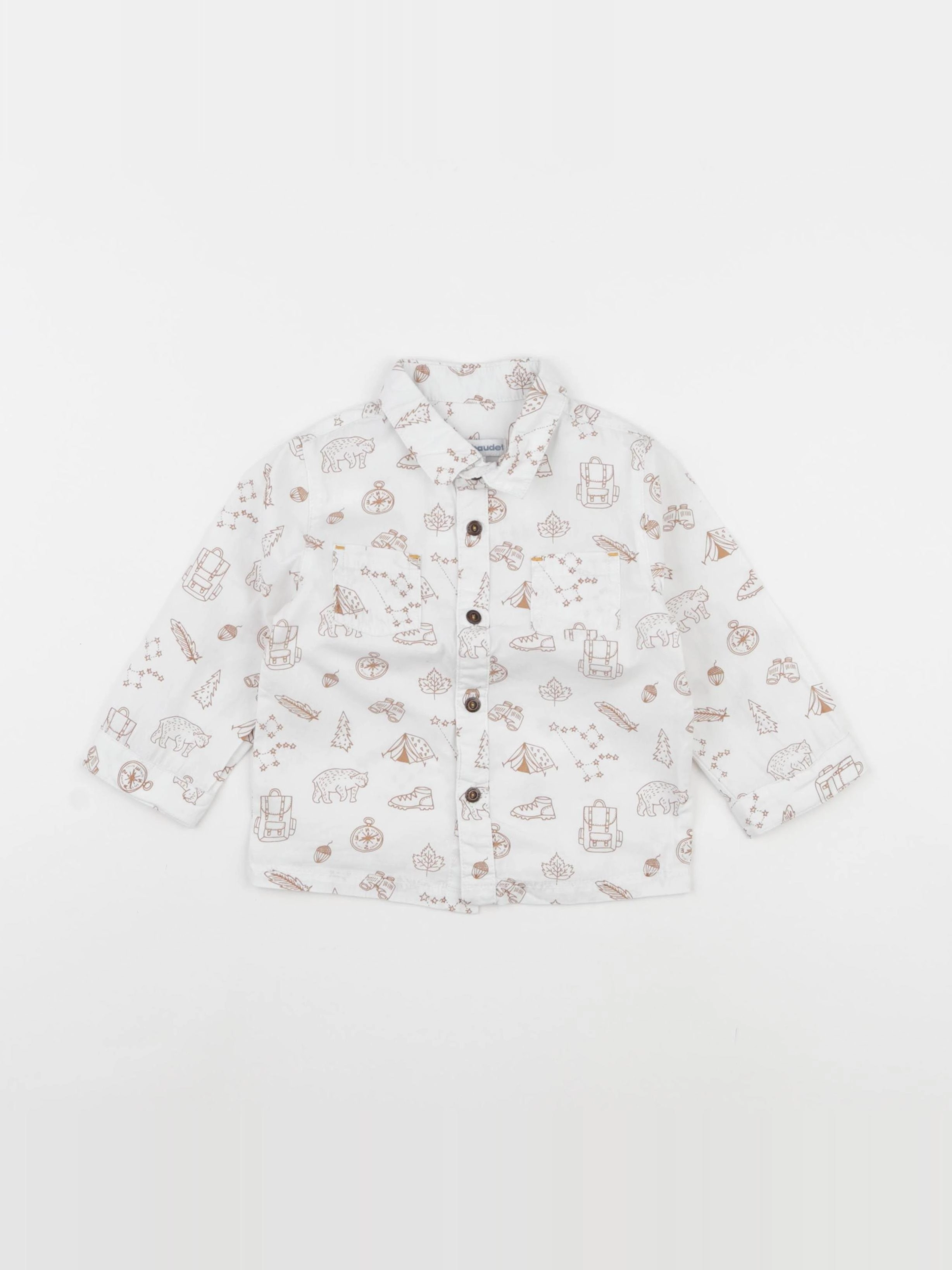 Vertbaudet - chemise blanc - 12 mois