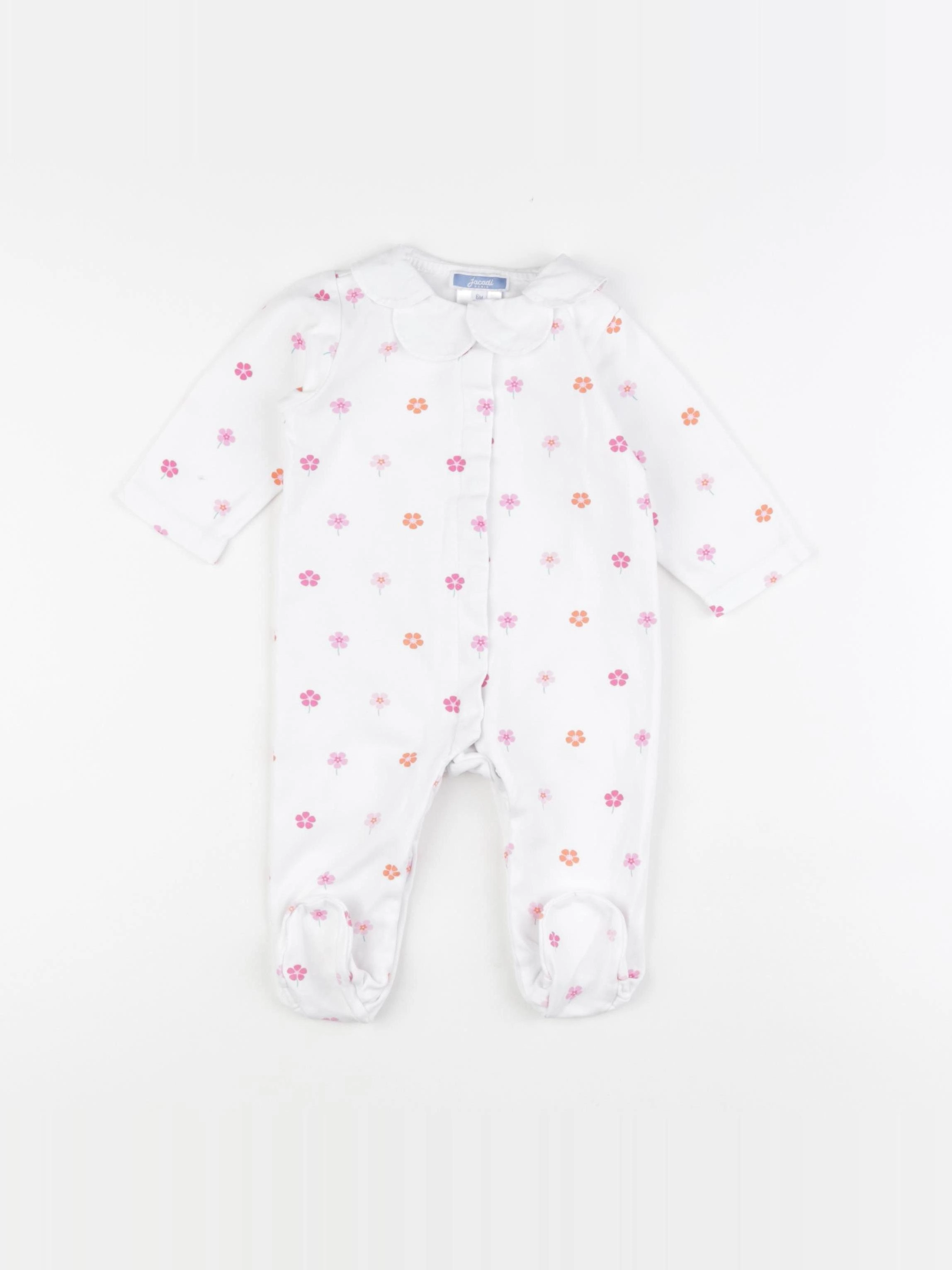 Jacadi - pyjama coton blanc - 6 mois