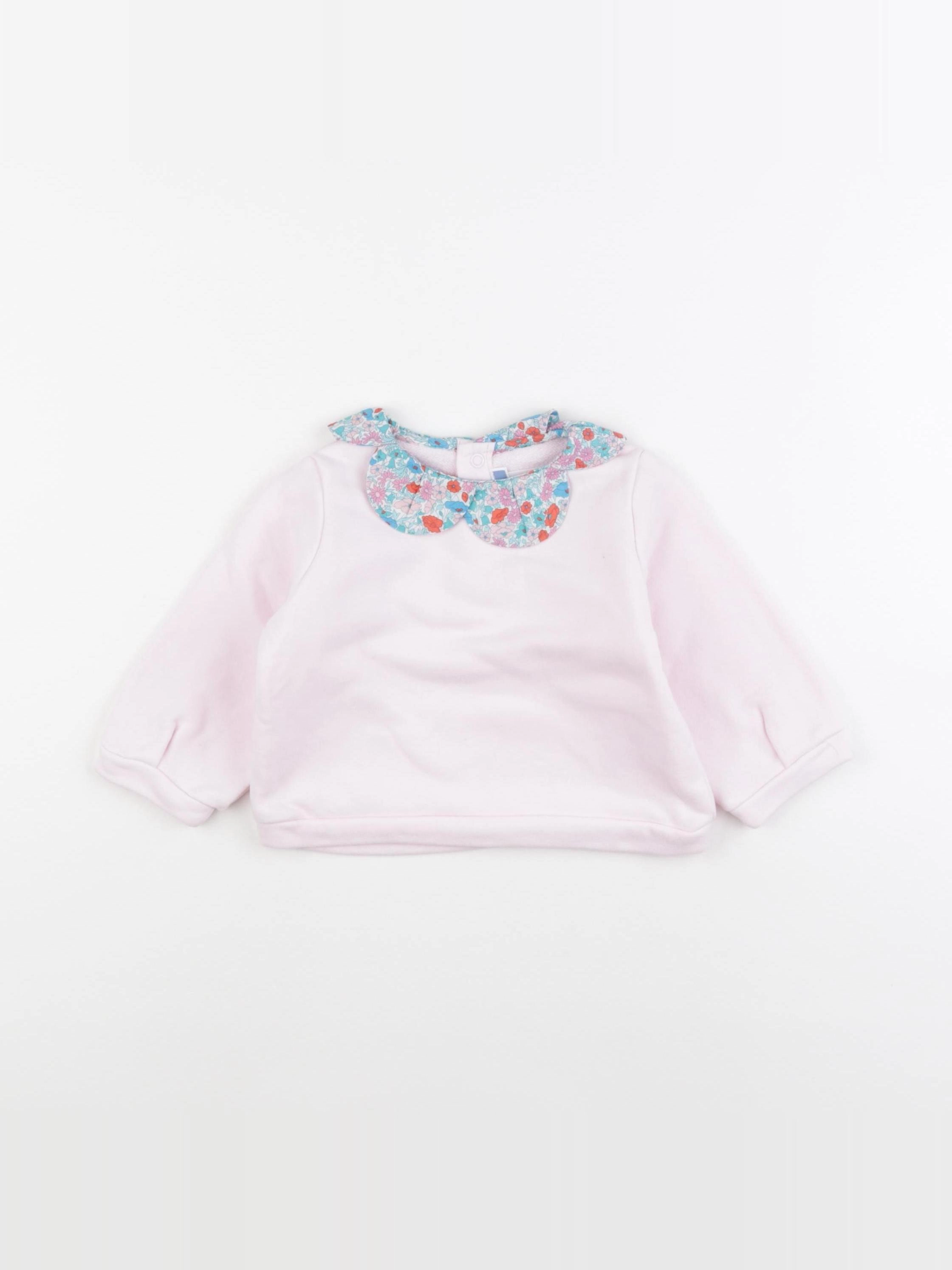 Jacadi - sweat rose - 12 mois