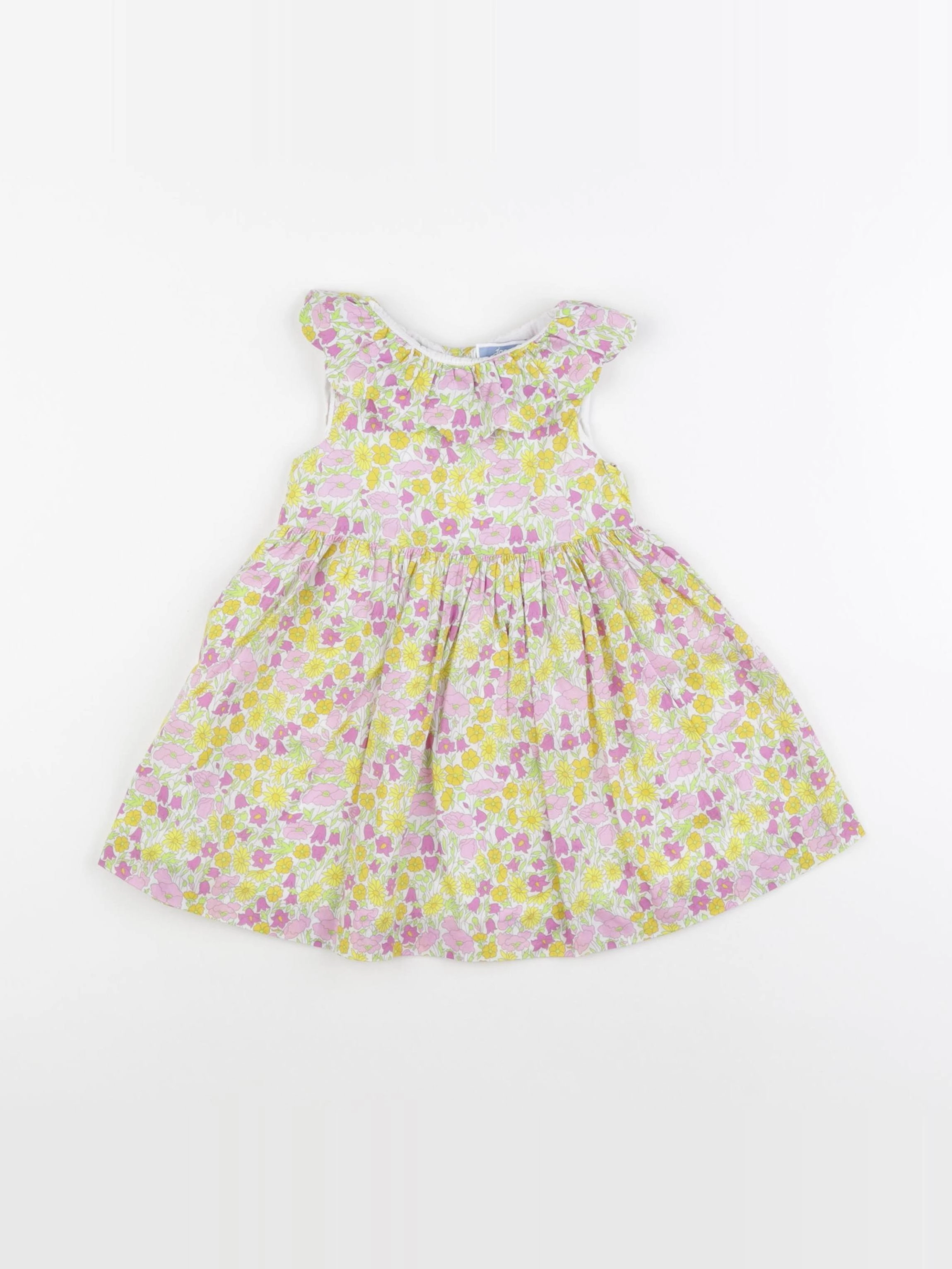 Jacadi - robe liberty jaune - 18 mois