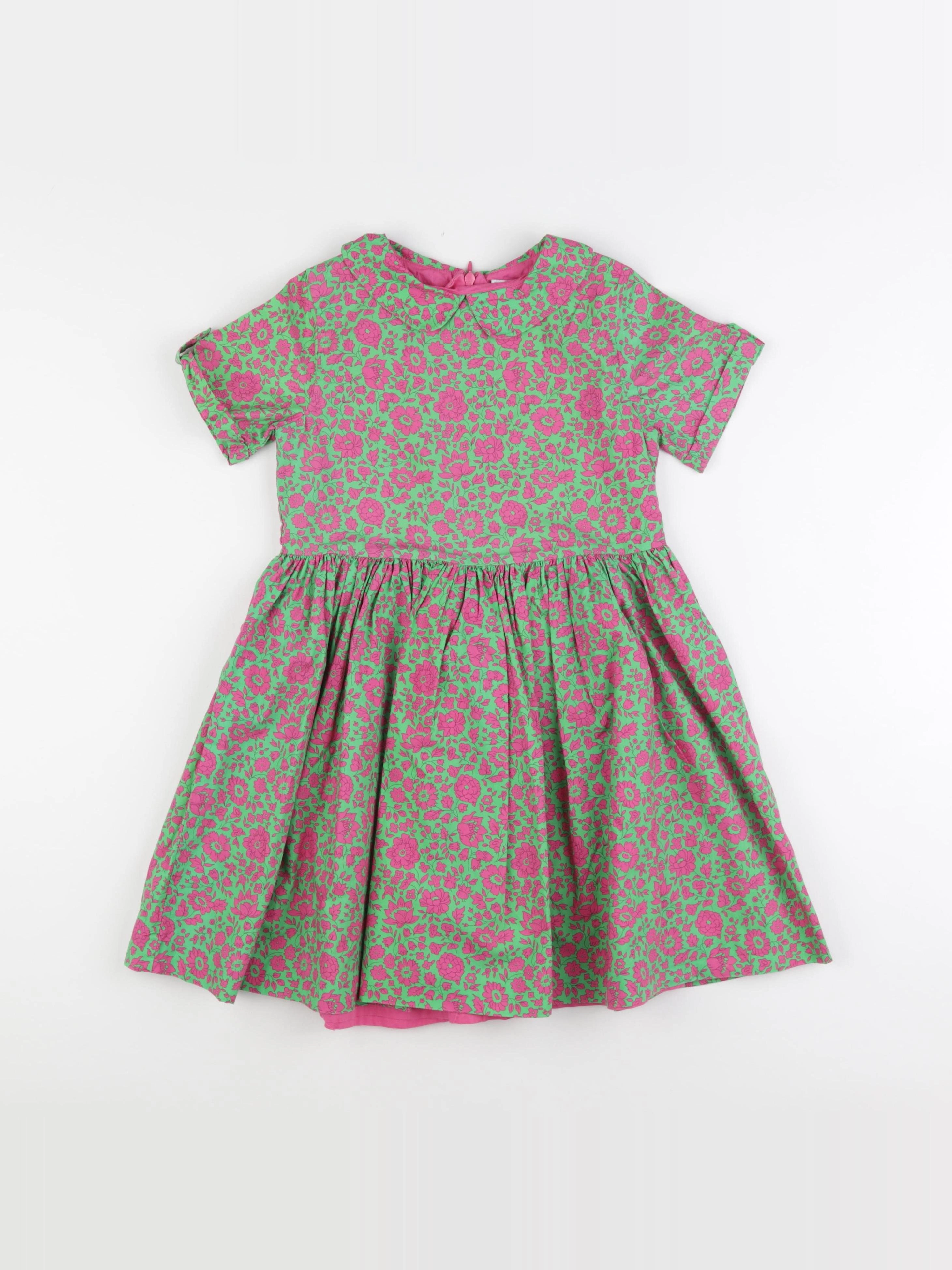 Jacadi - robe liberty vert - 8 ans