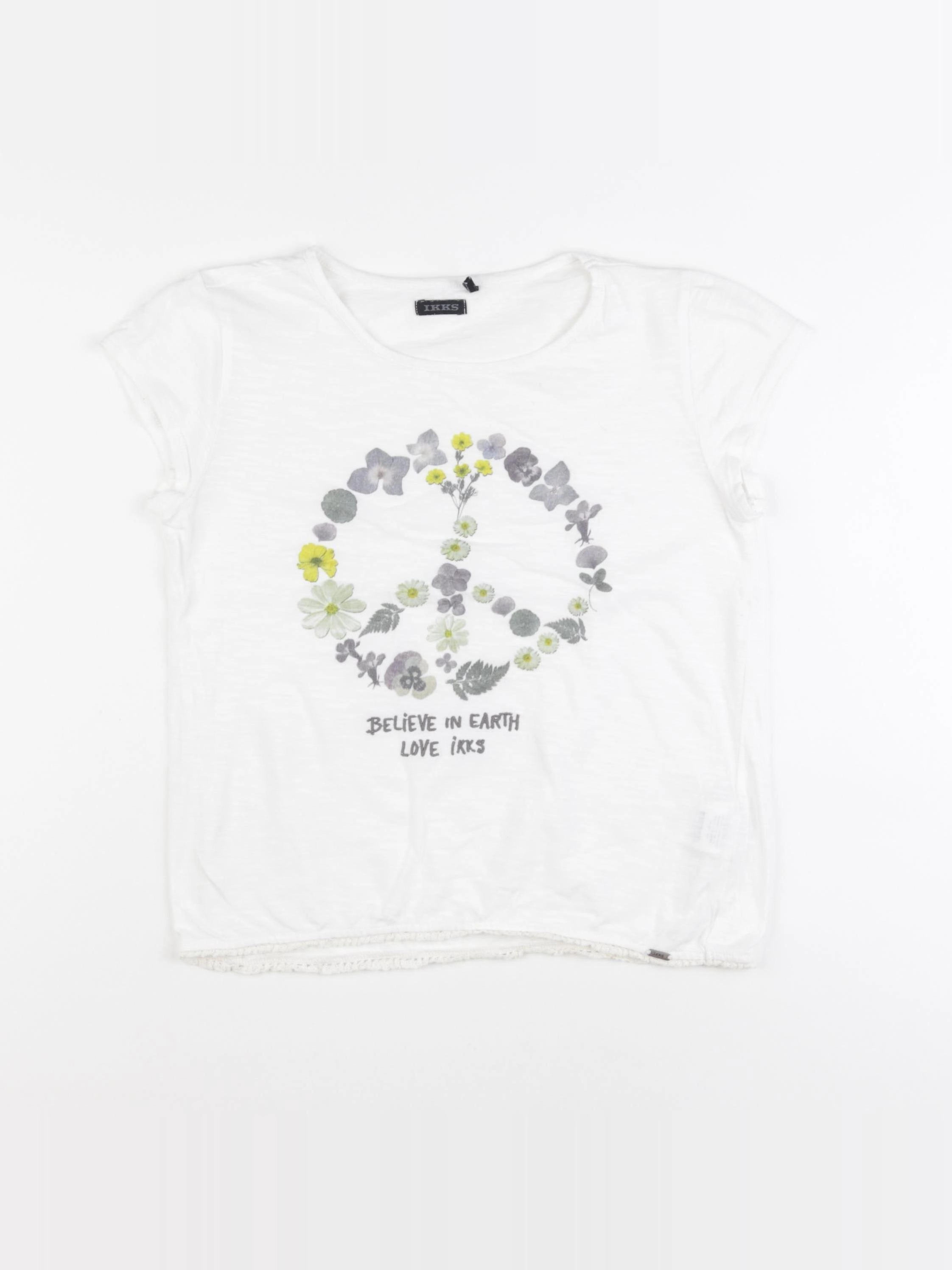 IKKS - tee-shirt blanc - 10 ans