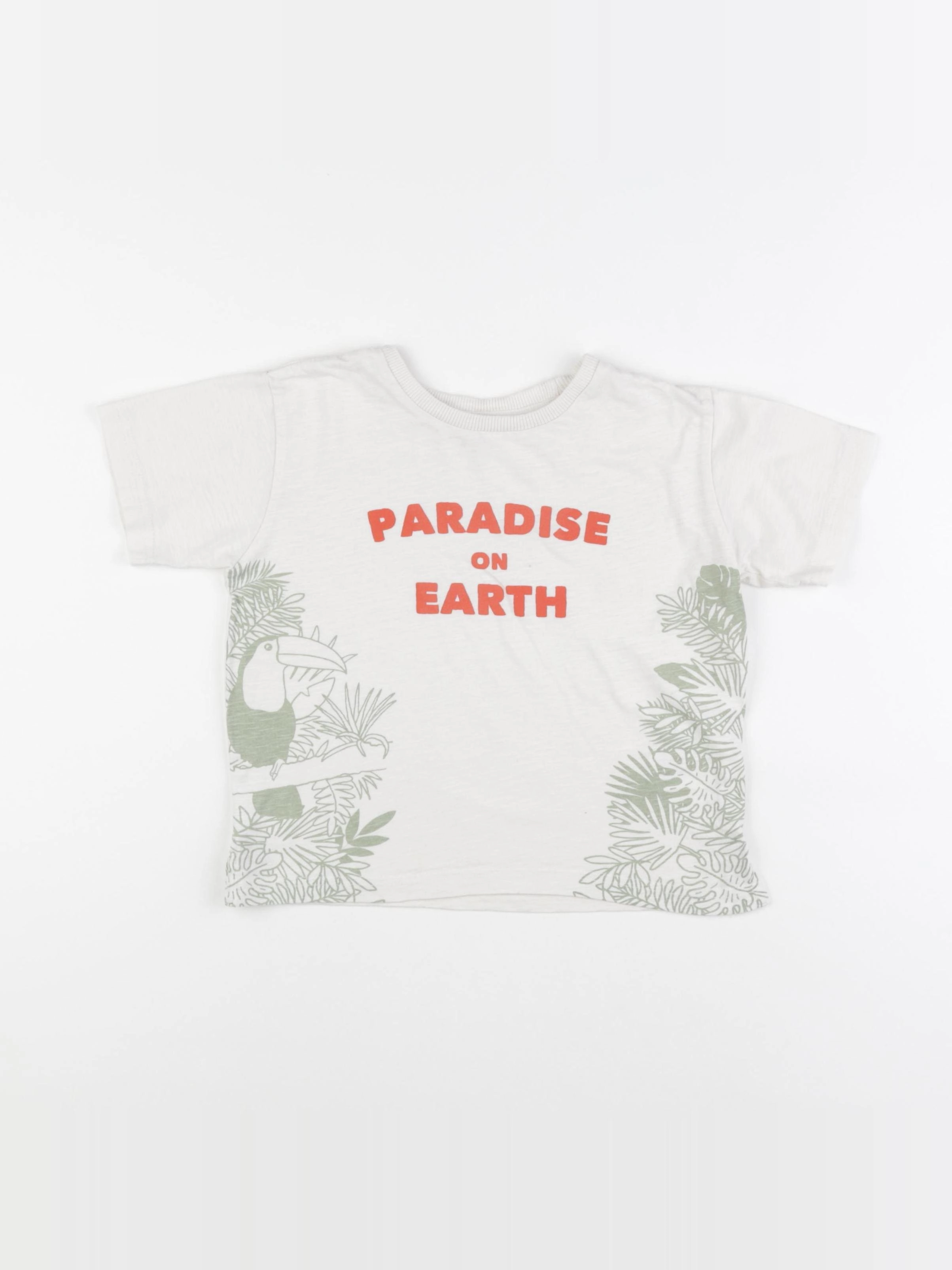 Vertbaudet - tee-shirt beige - 5 ans