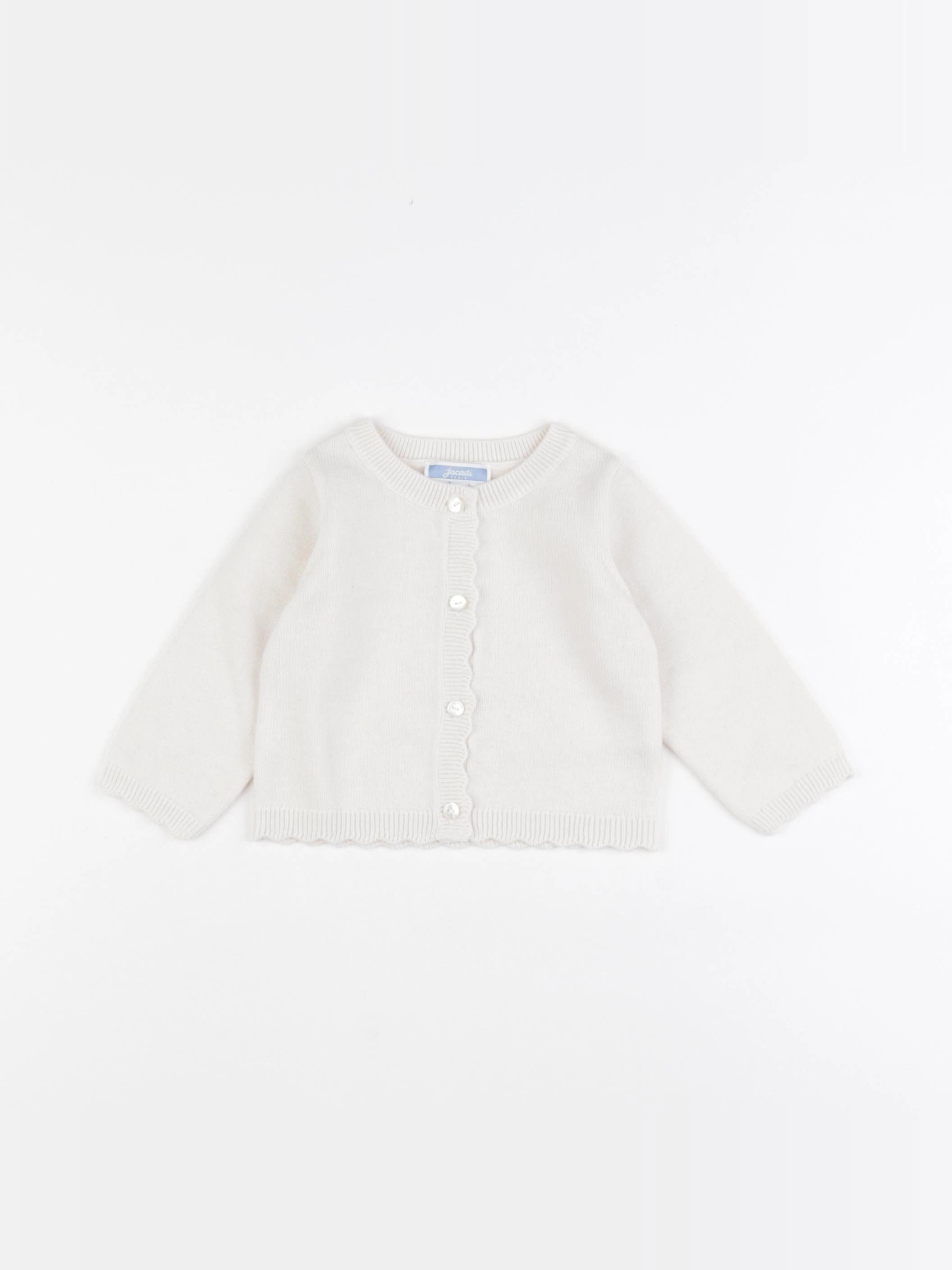 Jacadi - gilet beige - 6 mois