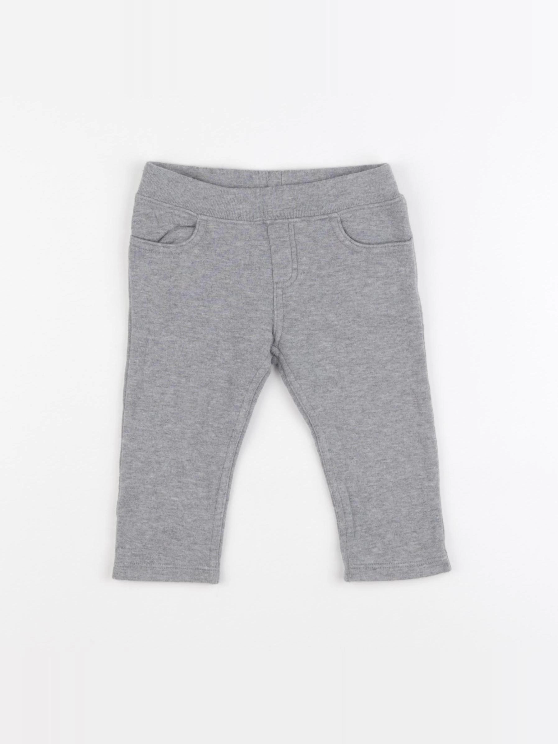 Petit Bateau - pantalon gris - 6 mois