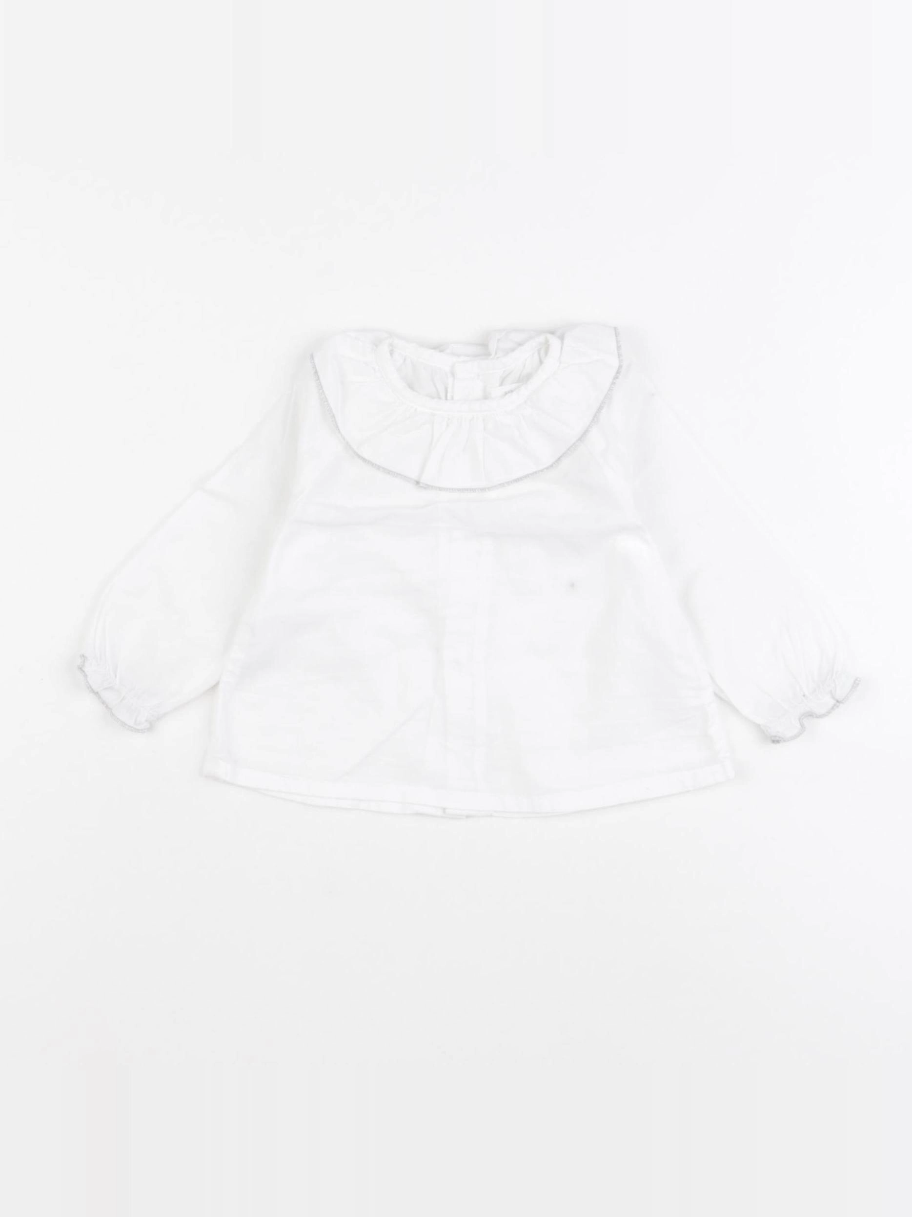 Mango - blouse blanc - 1/3 mois