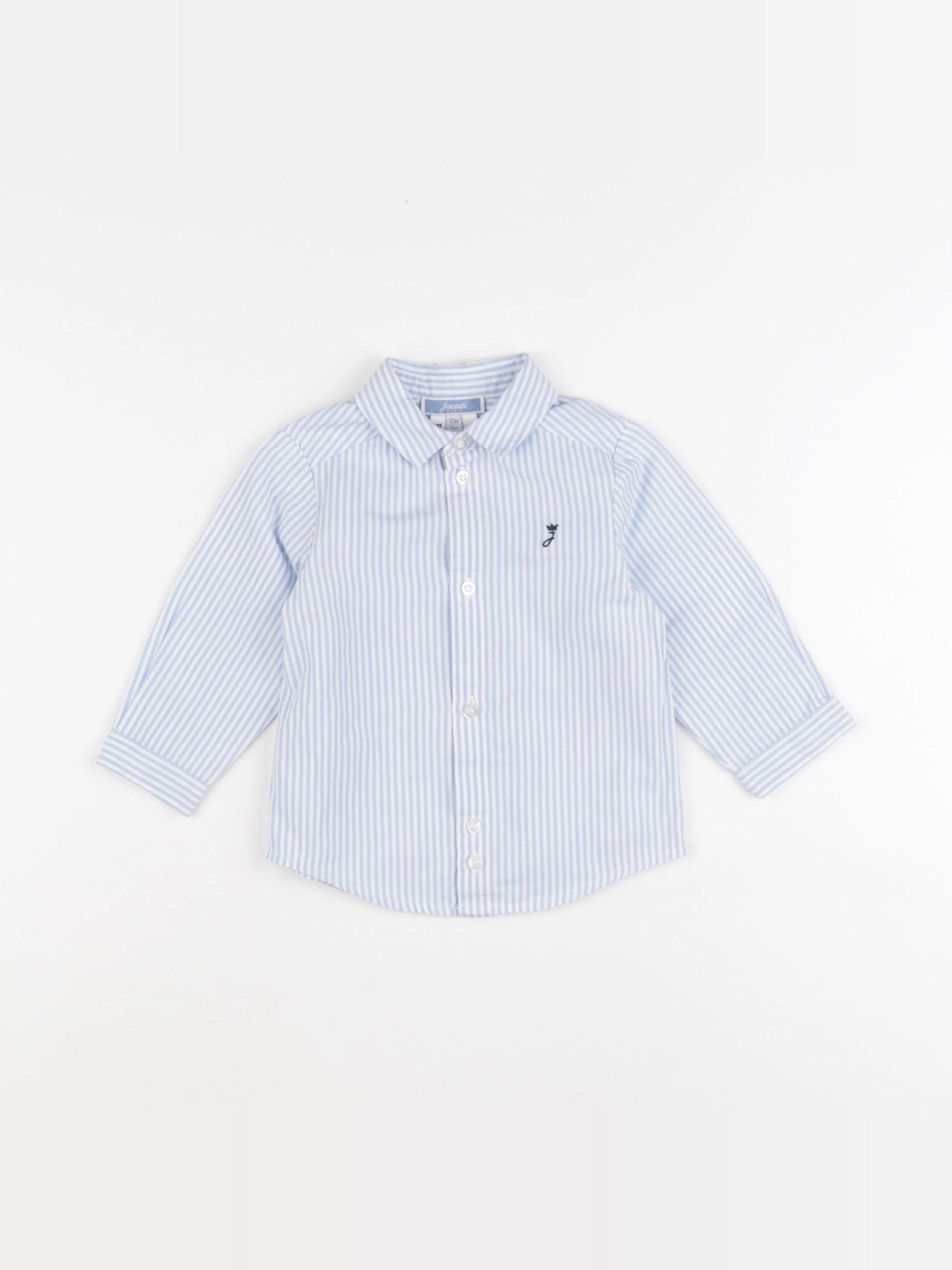 Jacadi - chemise bleu - 12 mois