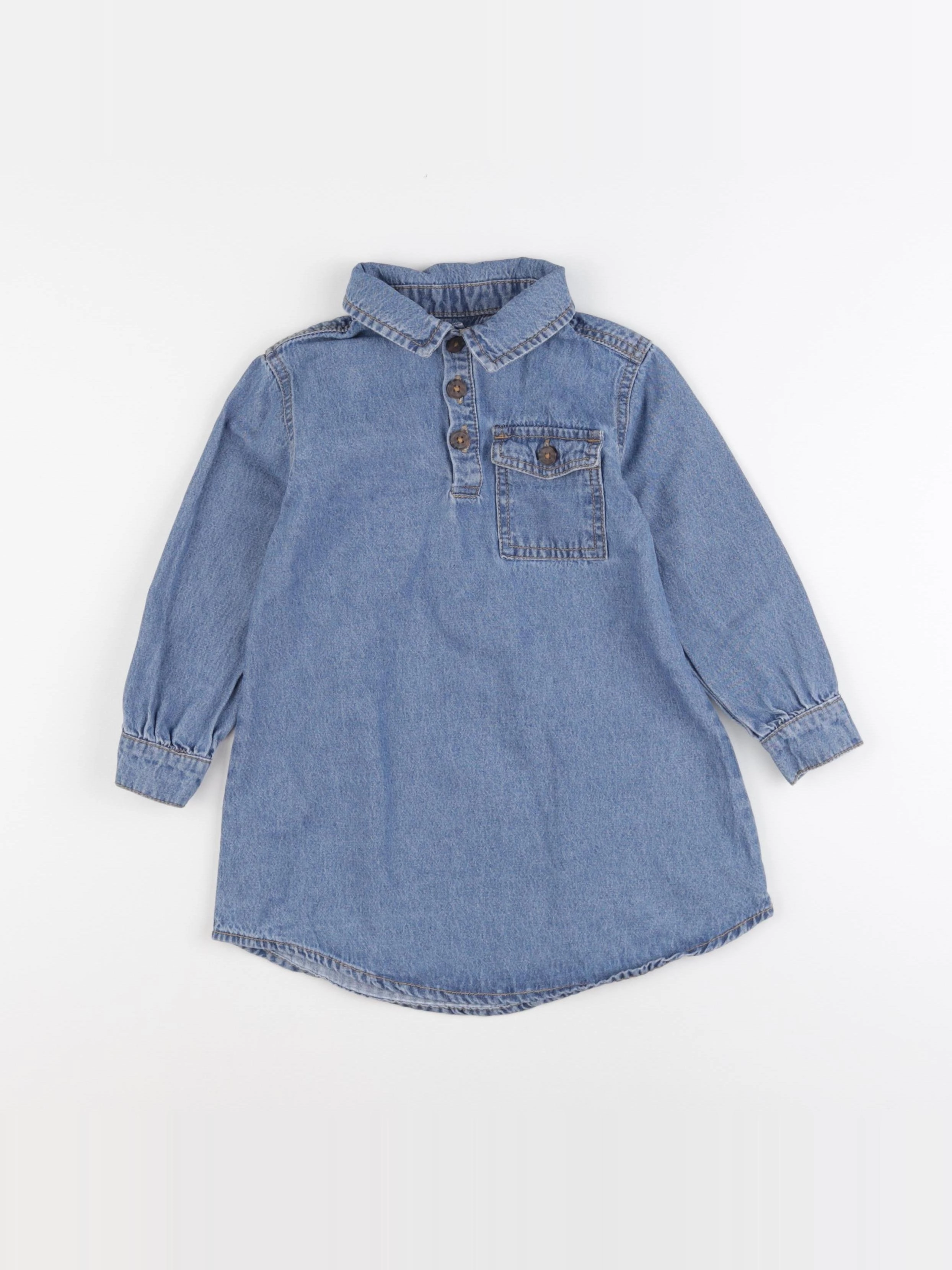Vertbaudet - robe bleu - 3 ans