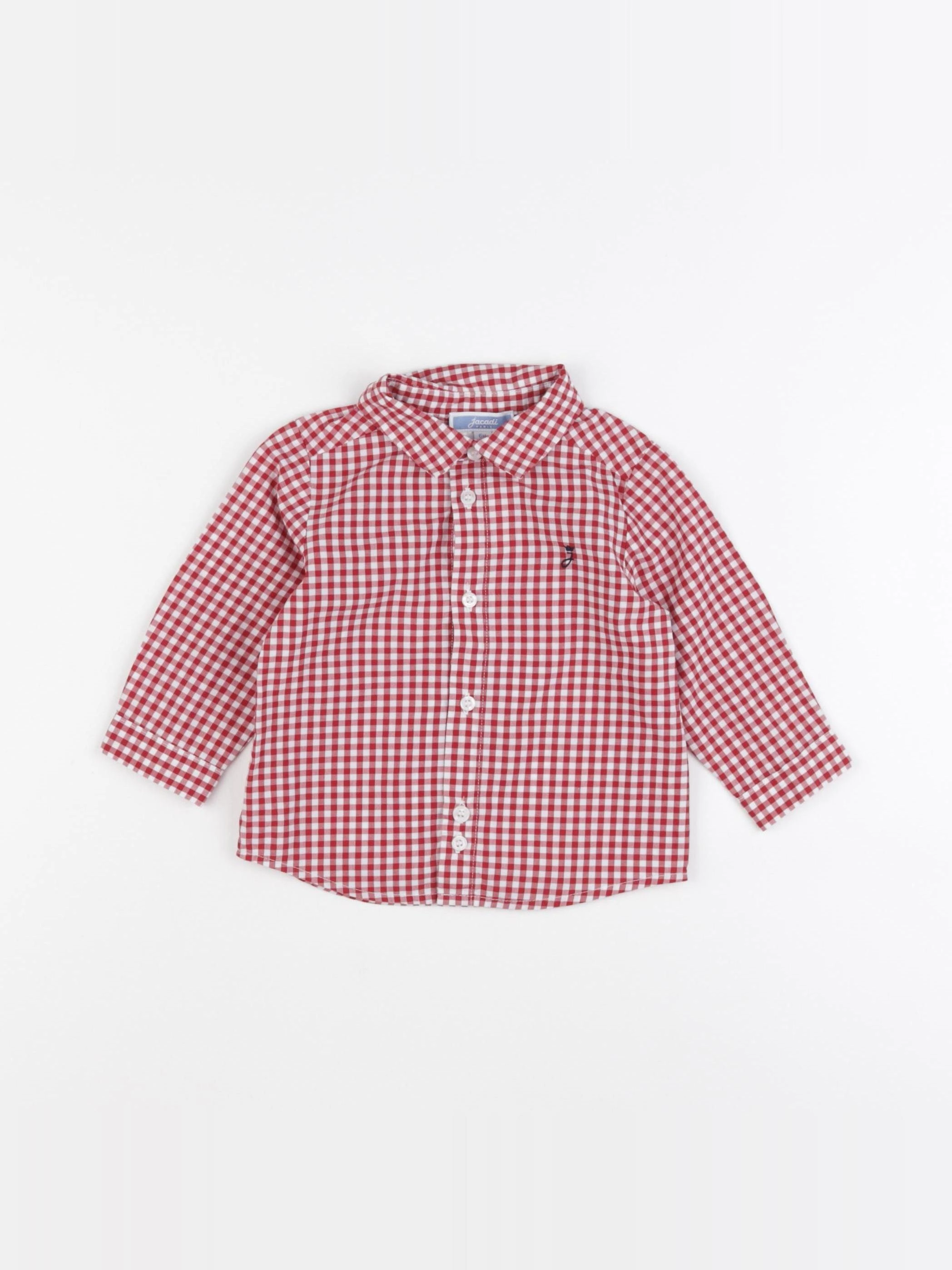 Jacadi - chemise rouge - 6 mois