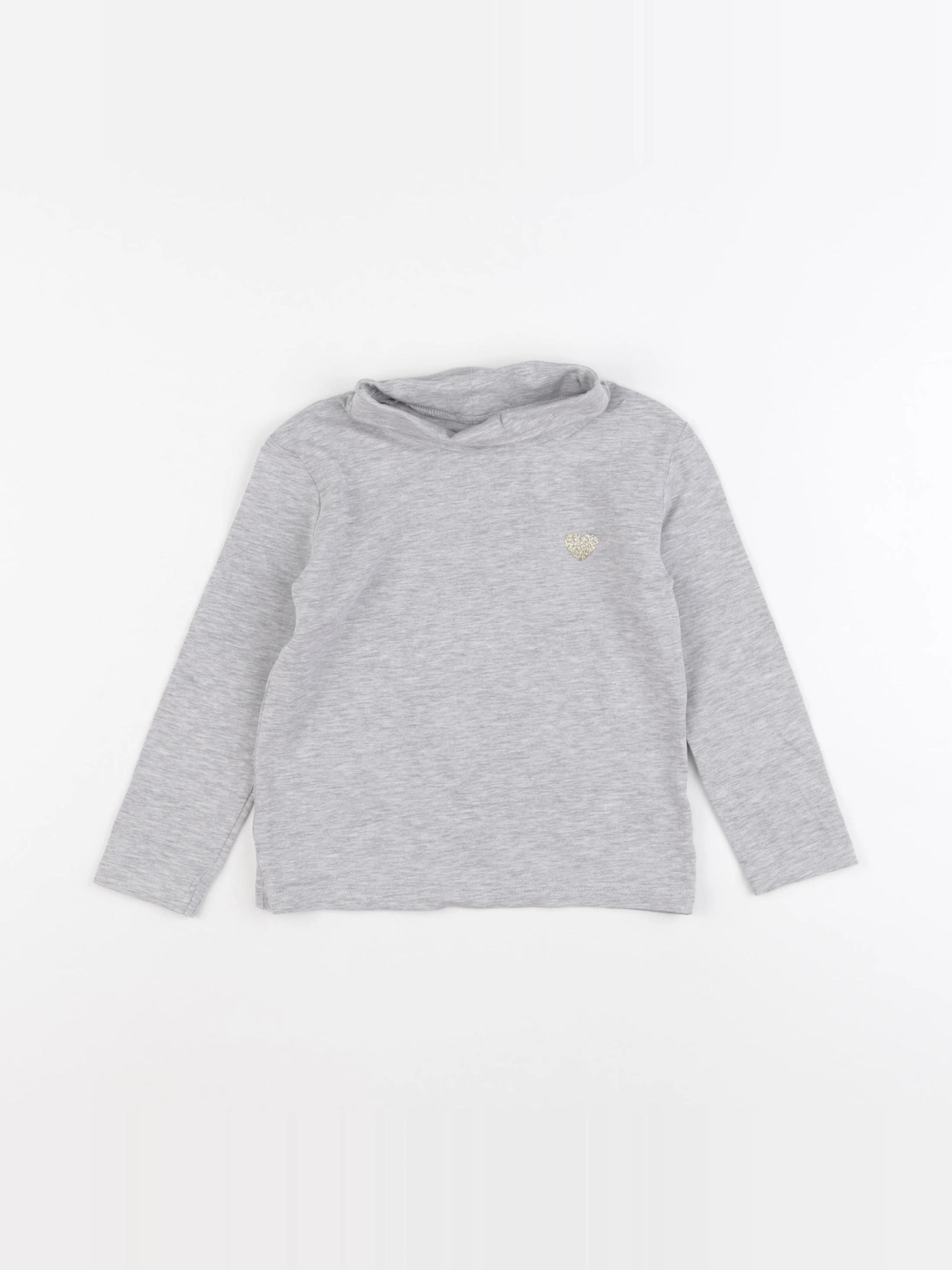 Vertbaudet - sous-pull gris - 3 ans