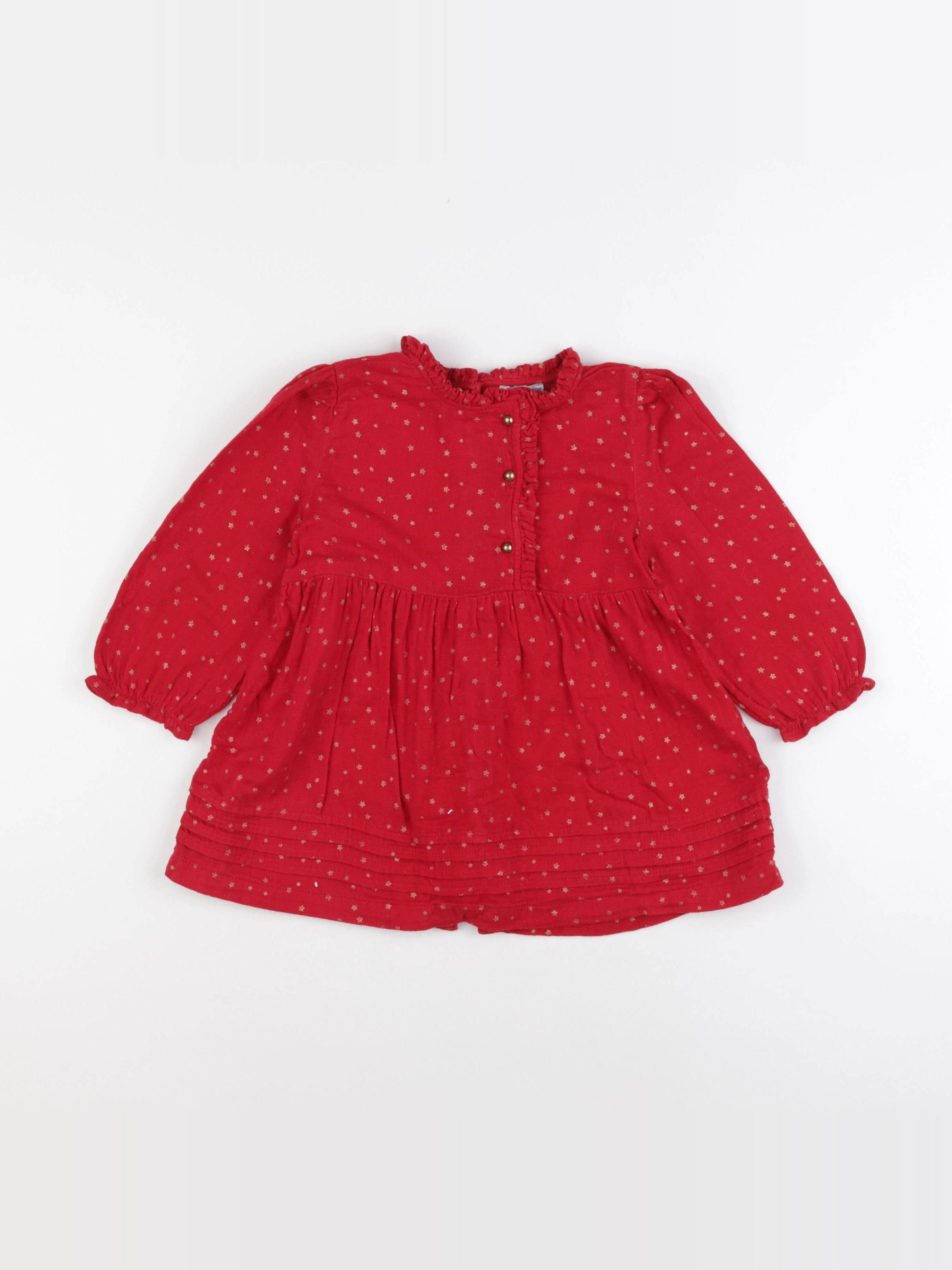 Vertbaudet - robe rouge - 2 ans