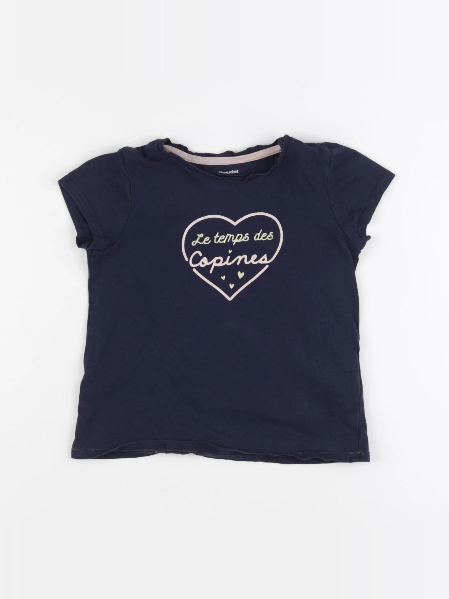 Vertbaudet - tee-shirt bleu - 4 ans