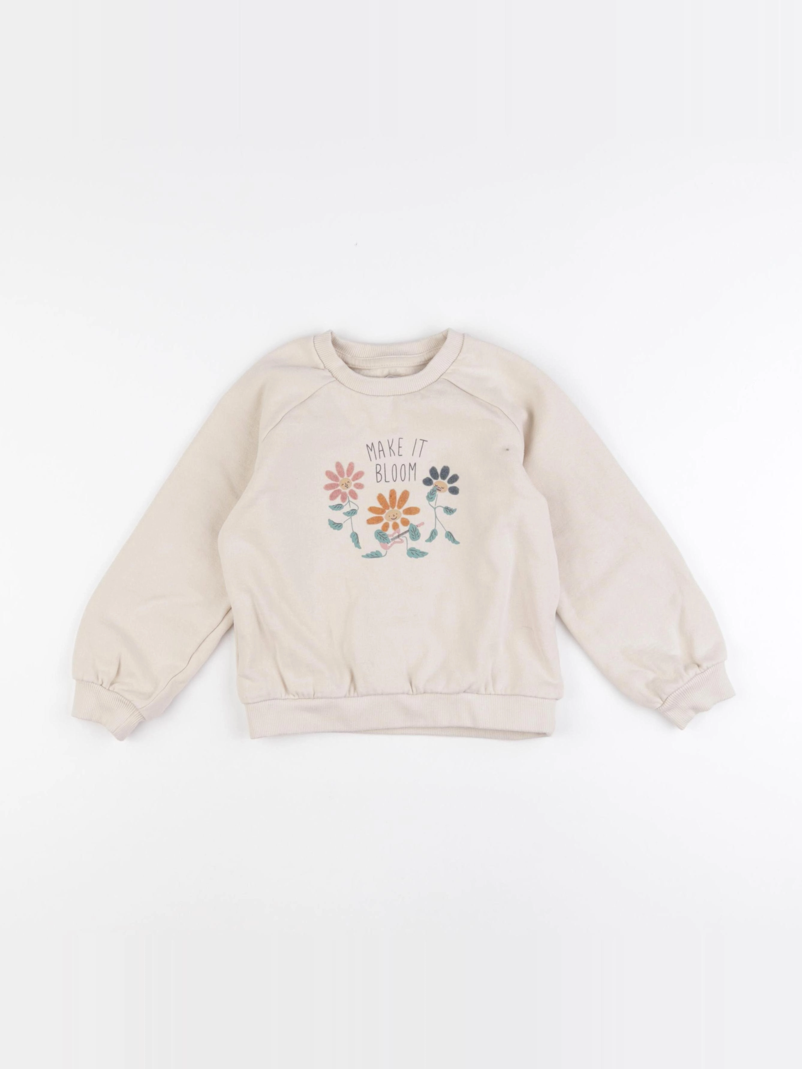 Vertbaudet - sweat beige - 5 ans