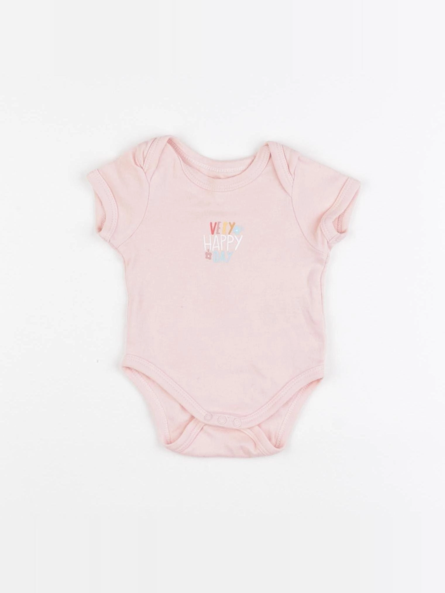 Vertbaudet - body rose - 1 mois