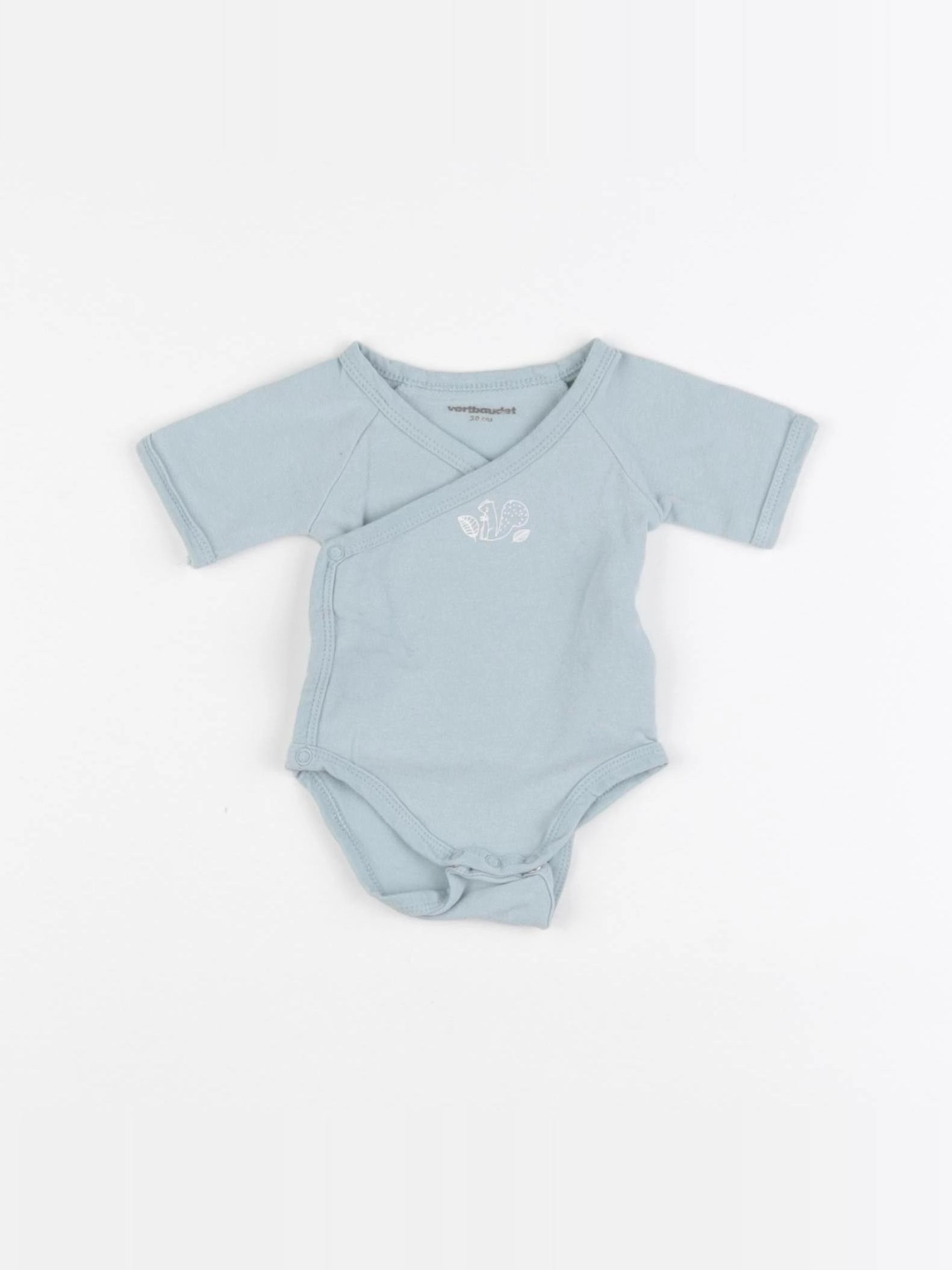 Vertbaudet - body bleu - 0 mois