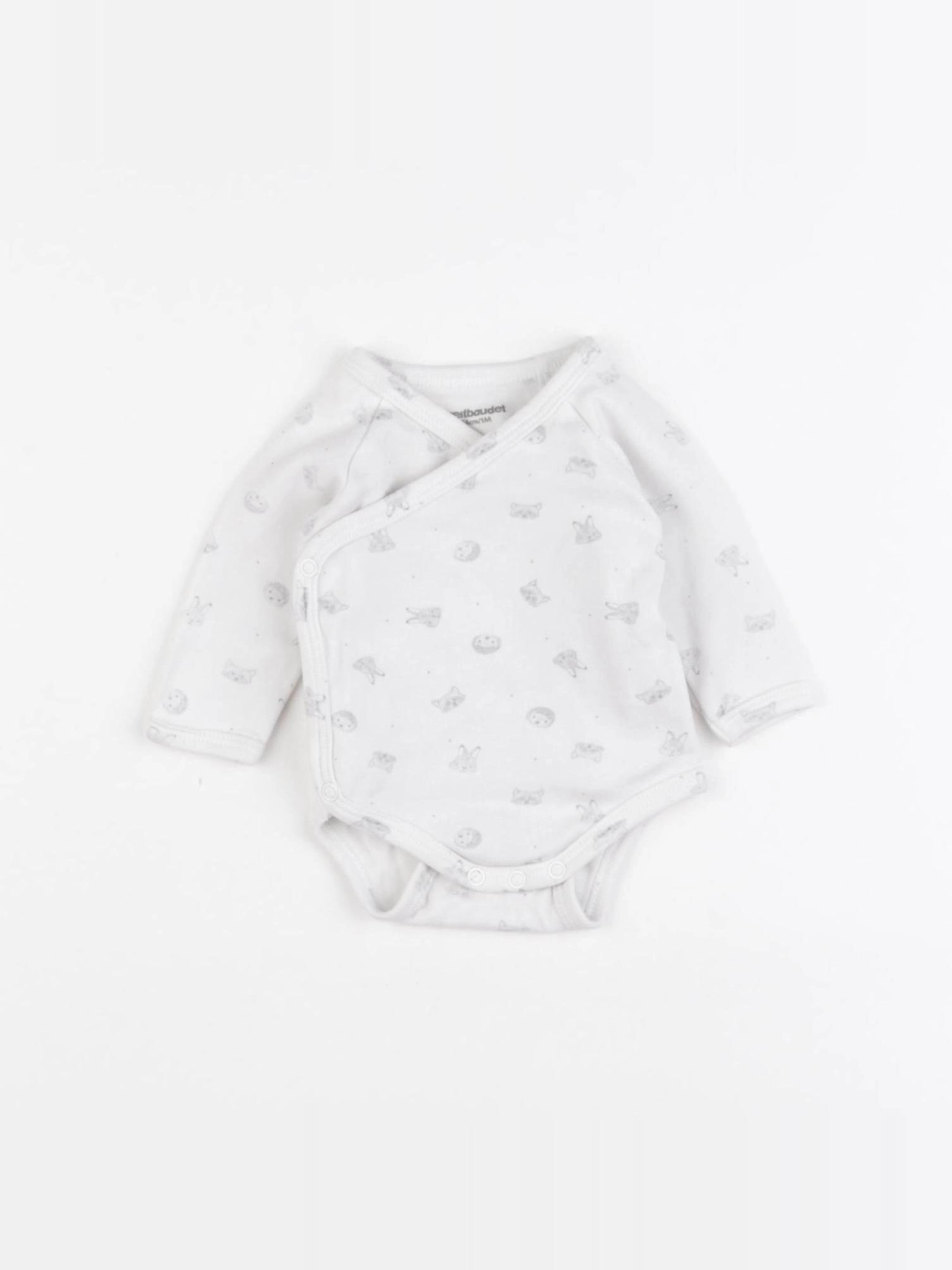Vertbaudet - body blanc - 1 mois