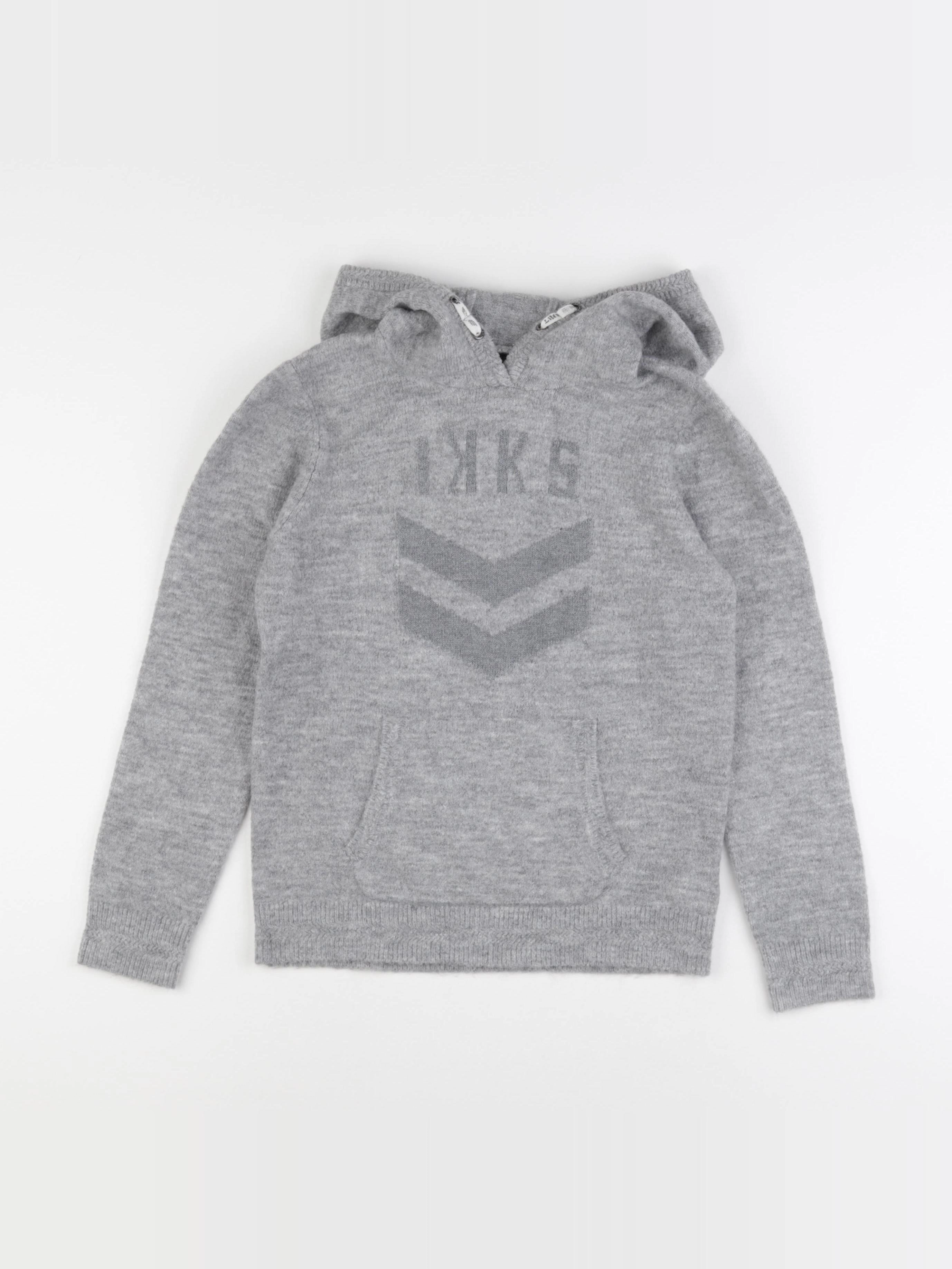 IKKS - pull gris - 10 ans