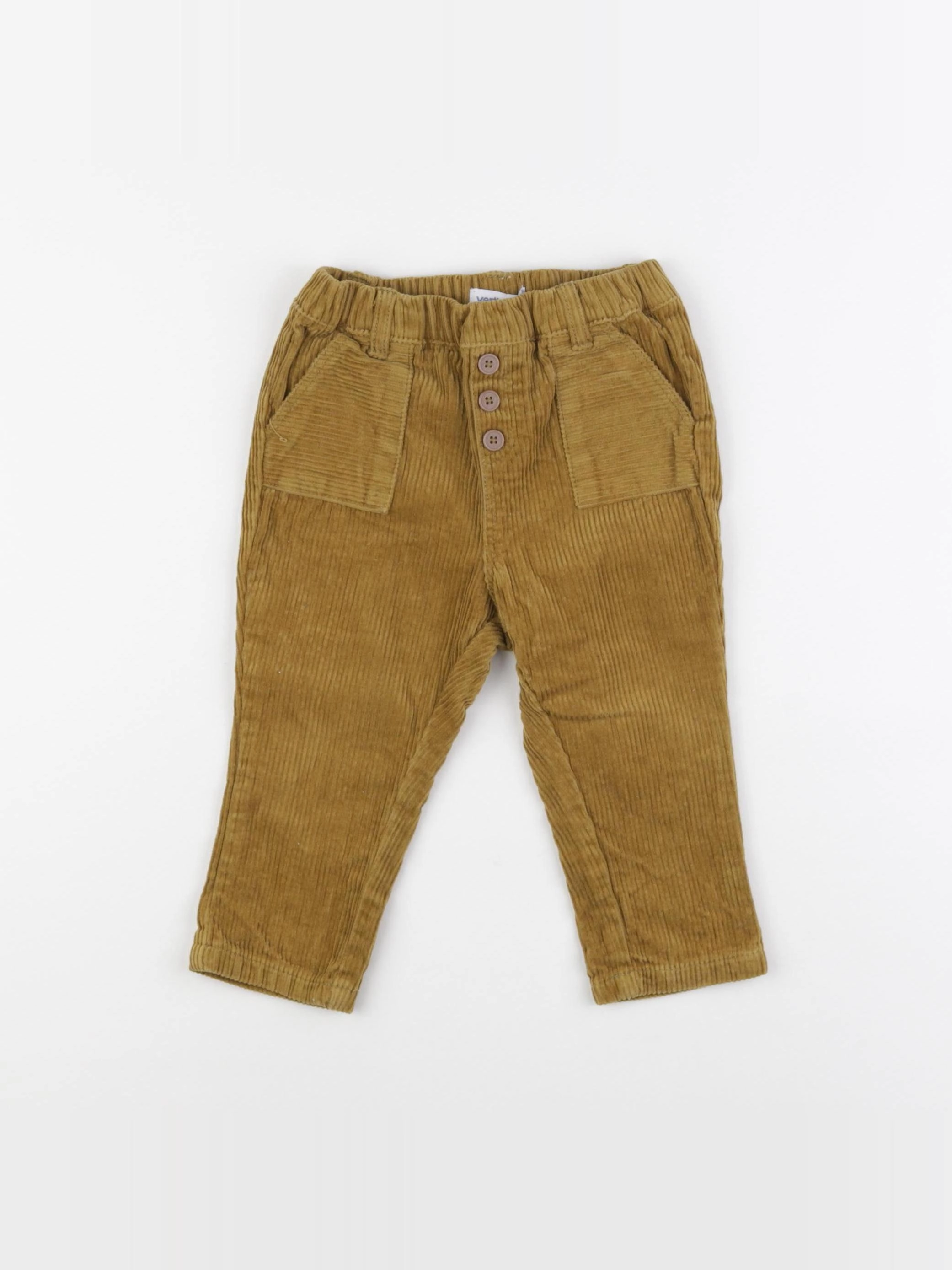 Vertbaudet - pantalon jaune - 18 mois