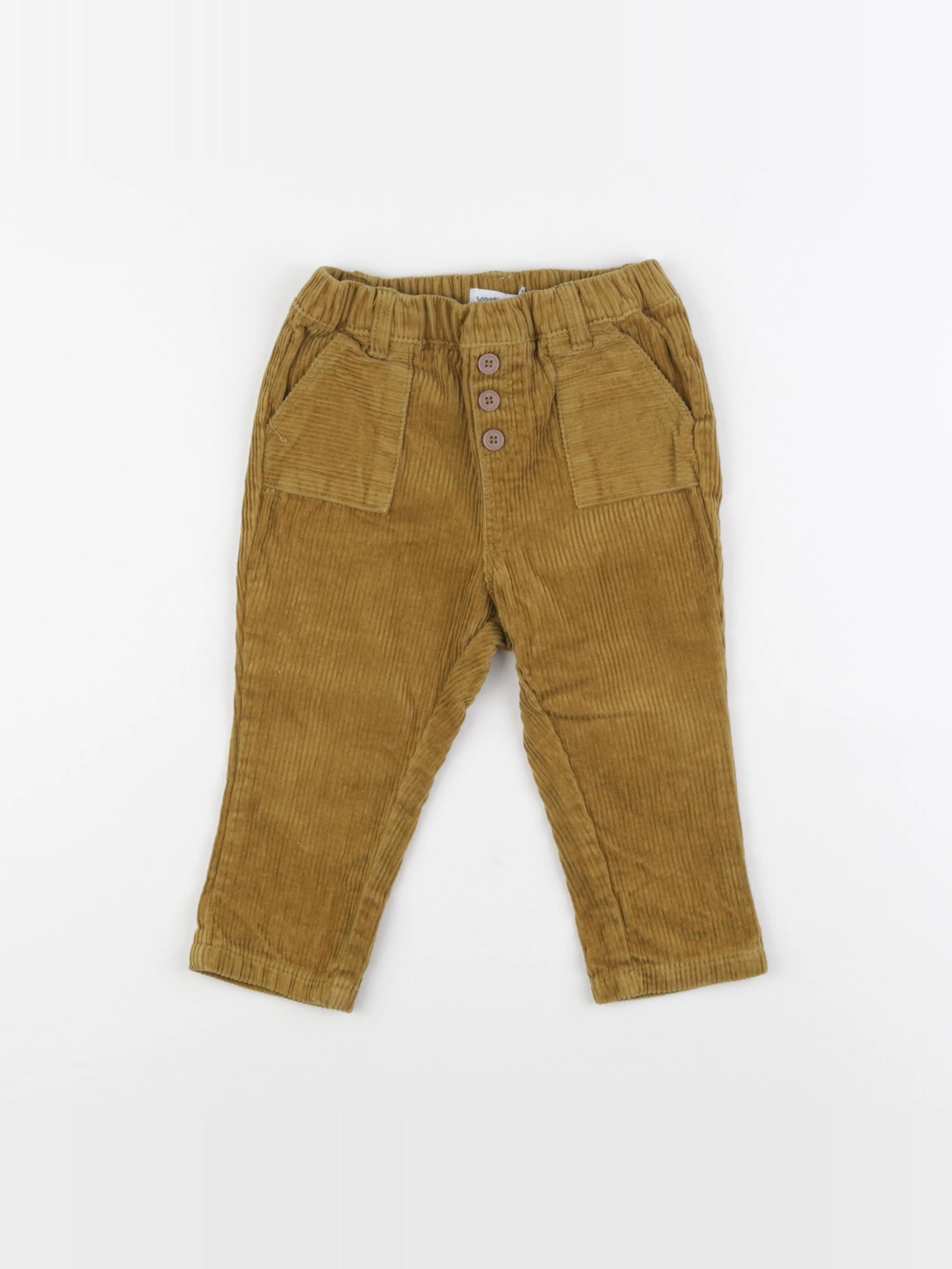 Vertbaudet - pantalon jaune - 18 mois