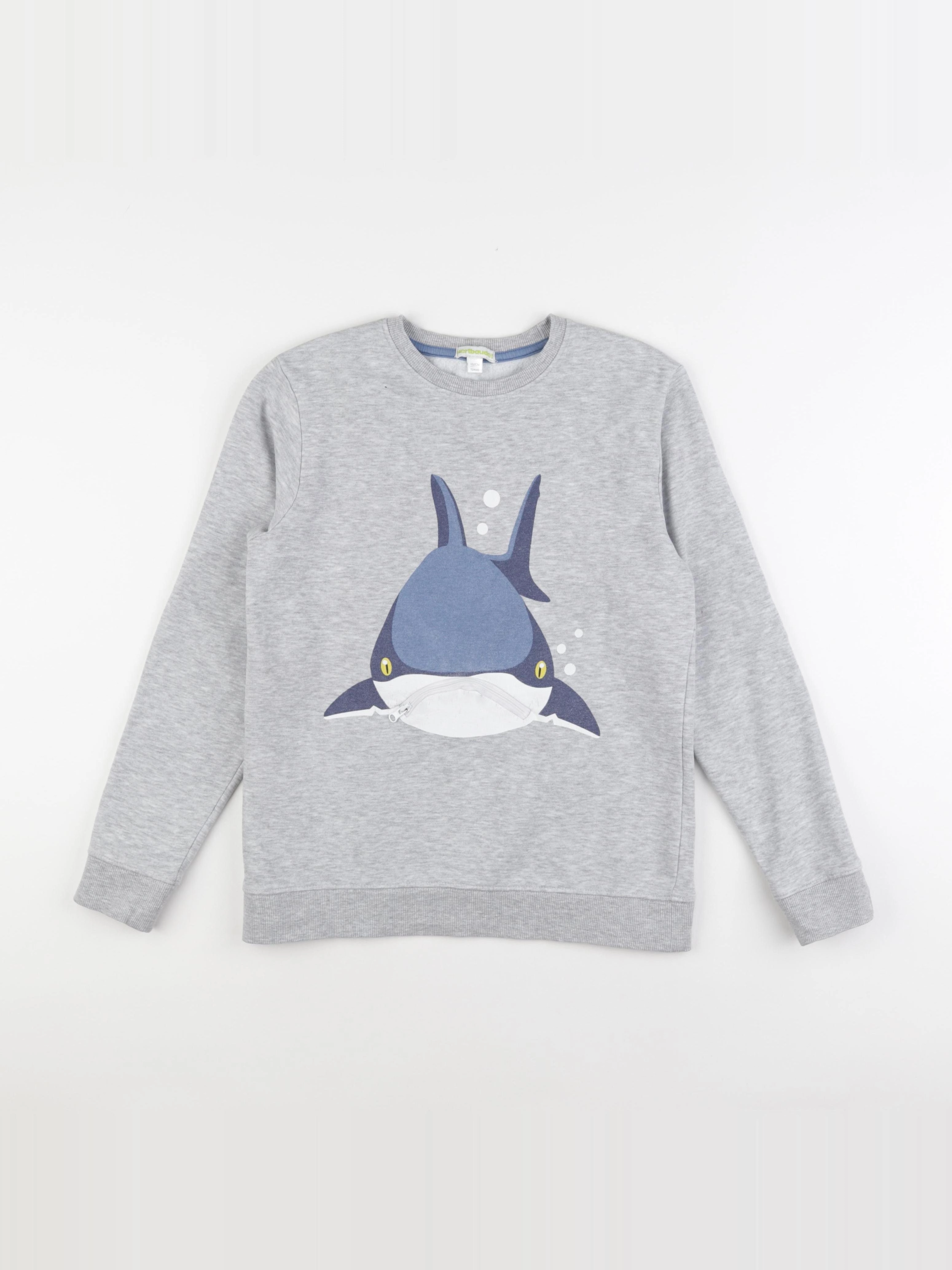 Vertbaudet - sweat gris - 12 ans