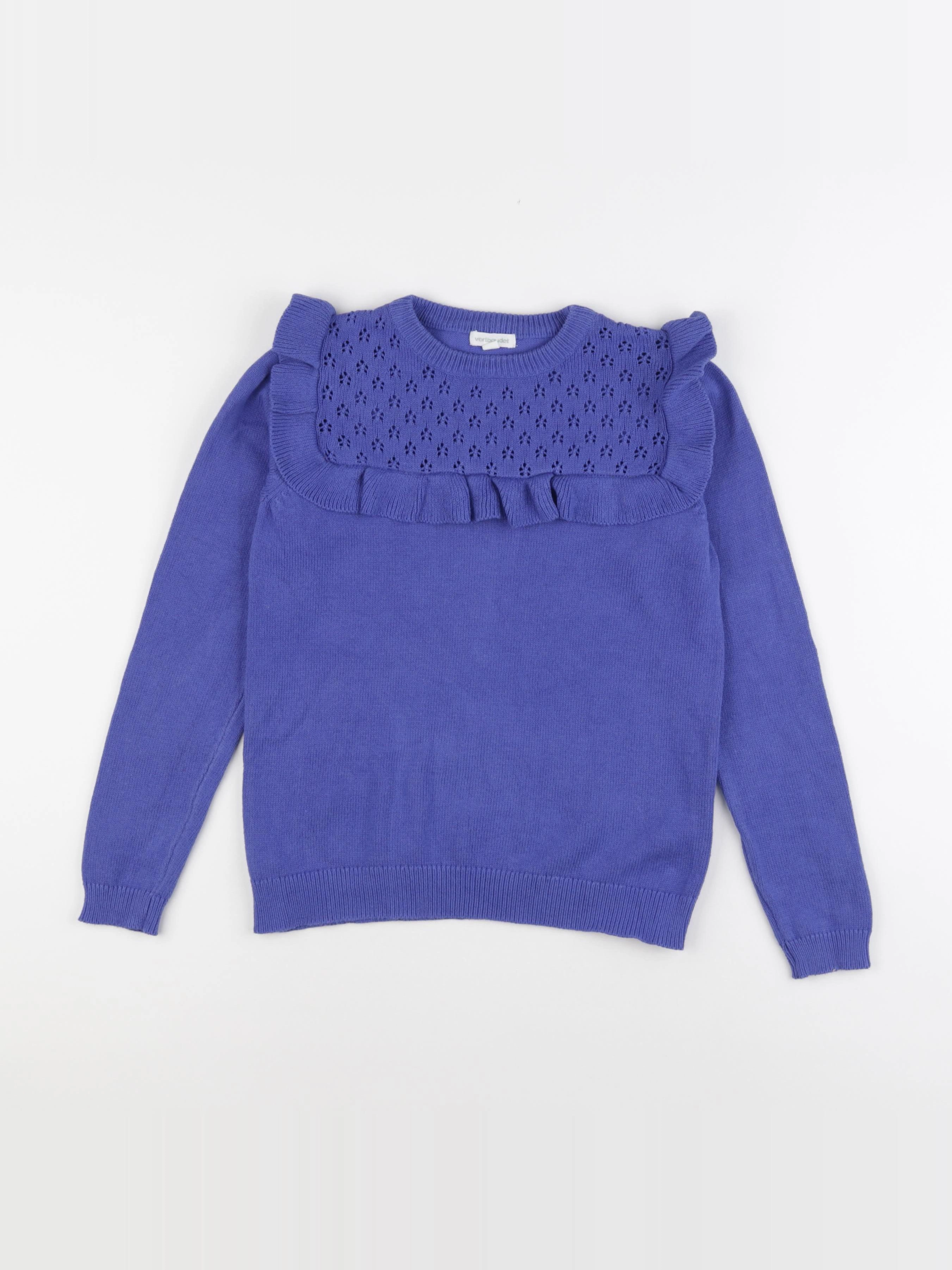 Vertbaudet - pull violet - 10 ans