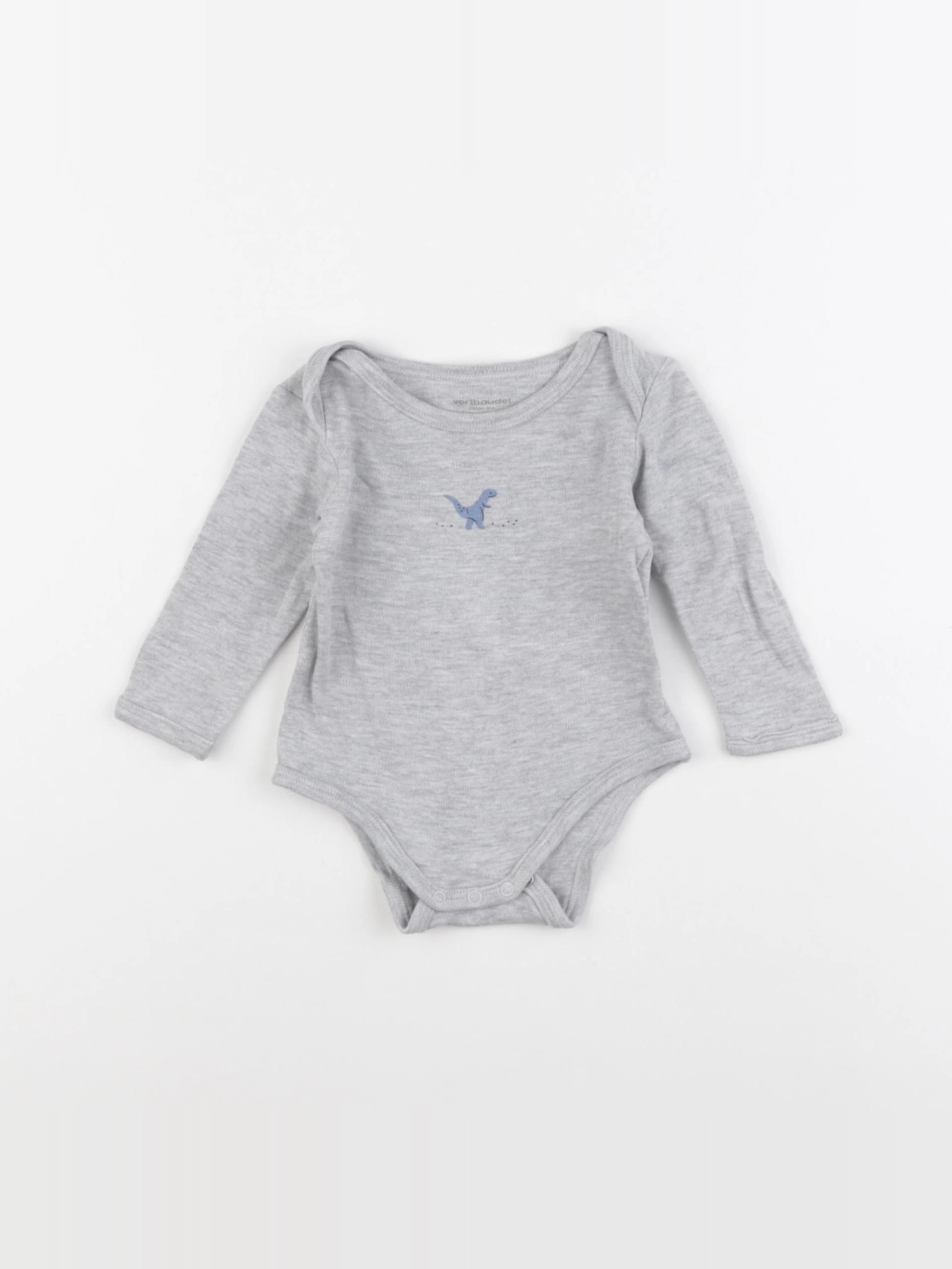 Vertbaudet - body gris - 6 mois