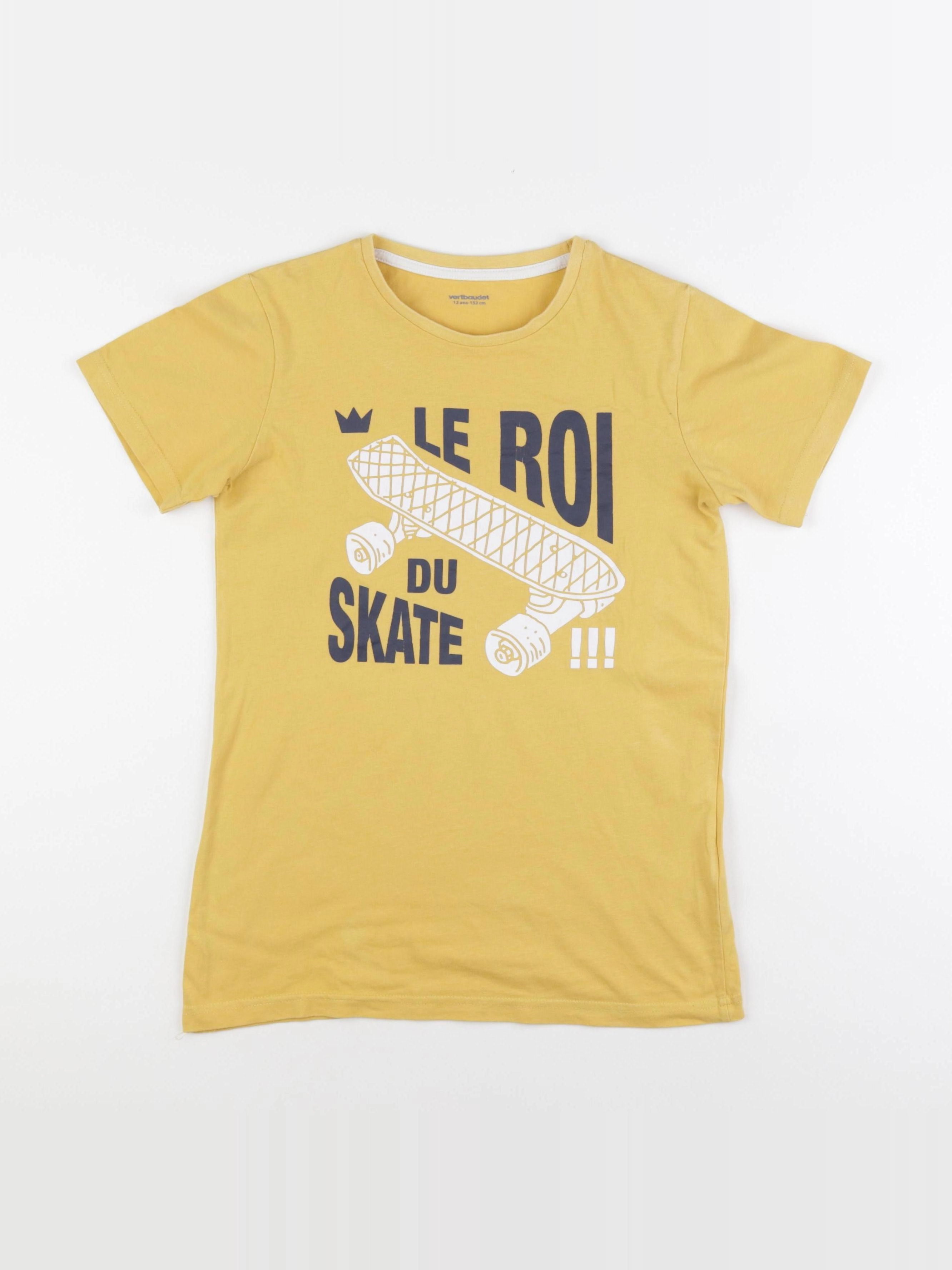 Vertbaudet - tee-shirt jaune - 12 ans