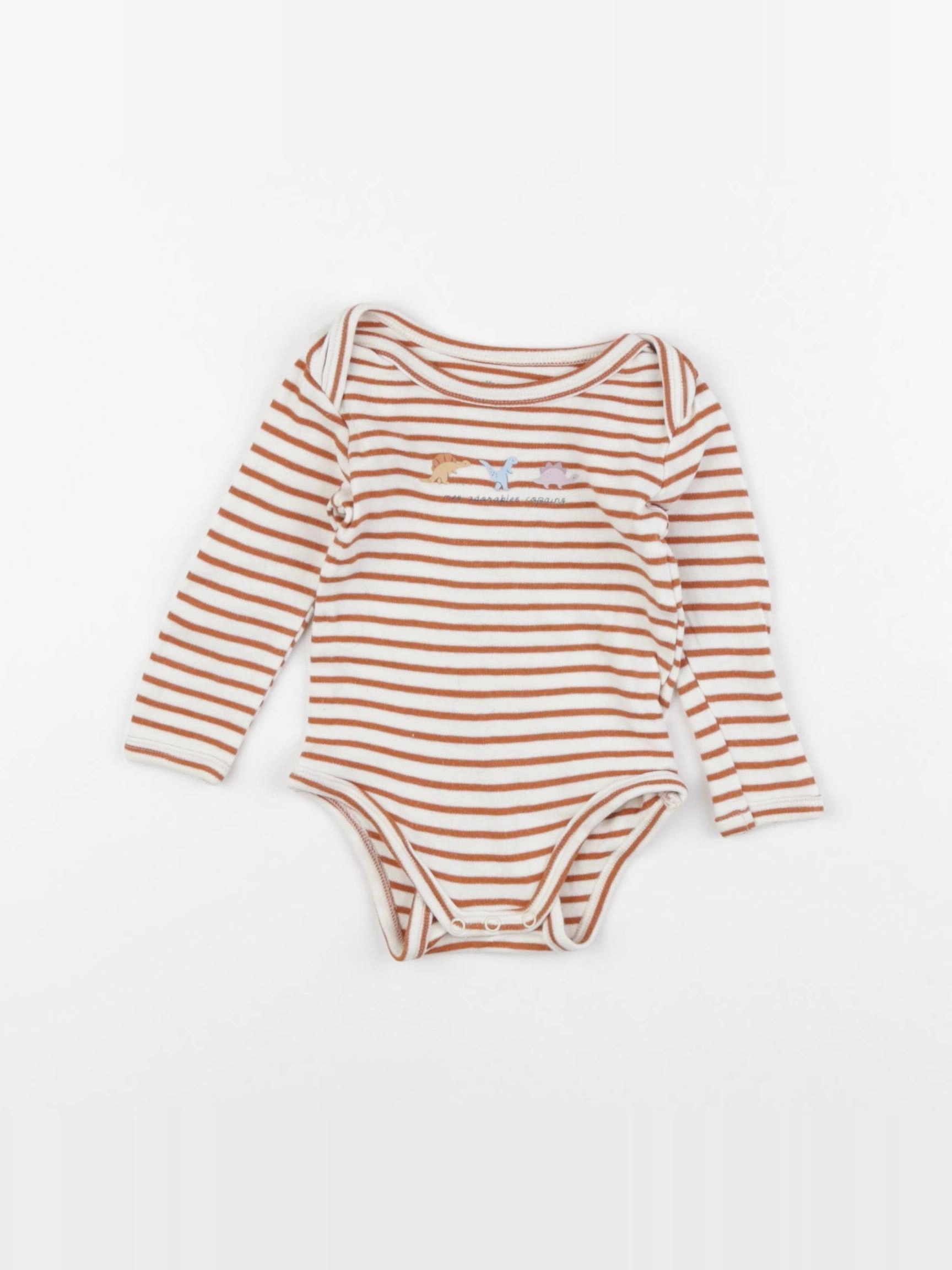 Vertbaudet - body marron - 6 mois