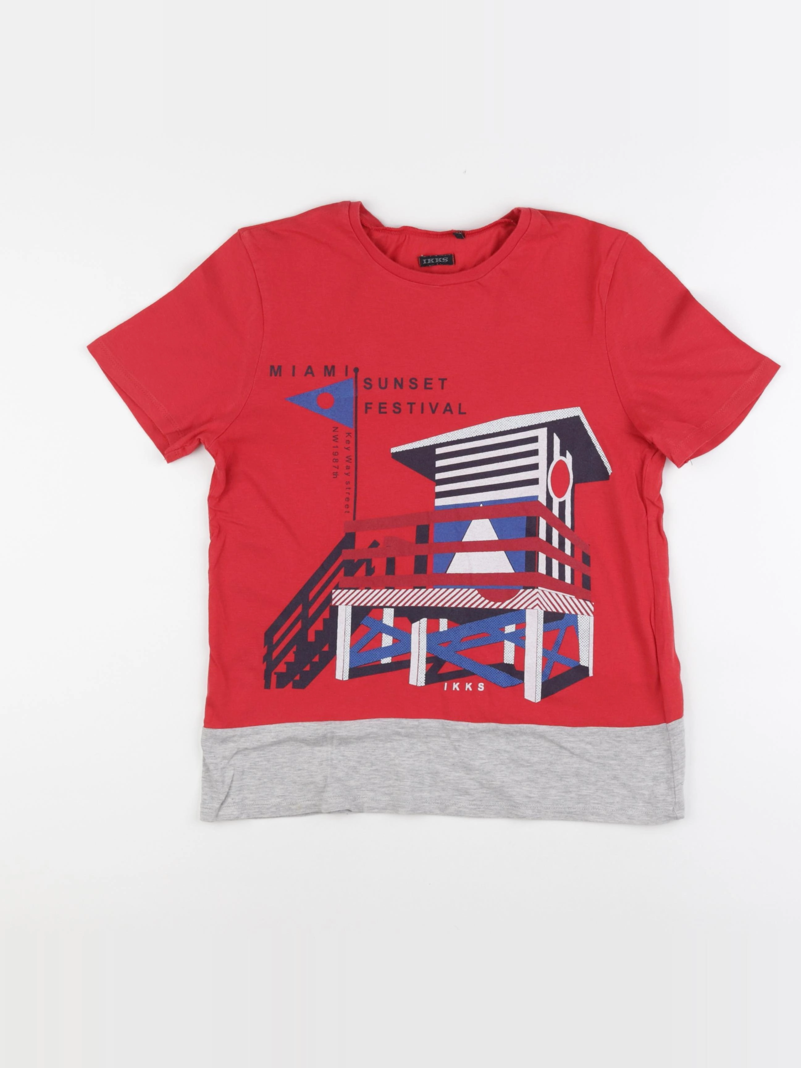 IKKS - tee-shirt multicolore - 12 ans
