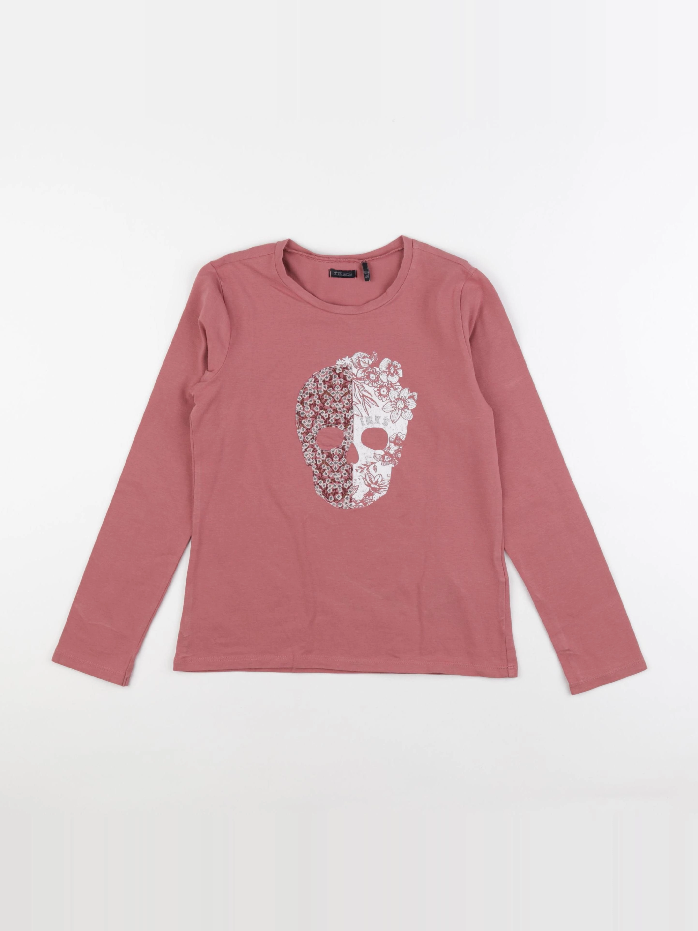 IKKS - tee-shirt rose, argent - 10 ans