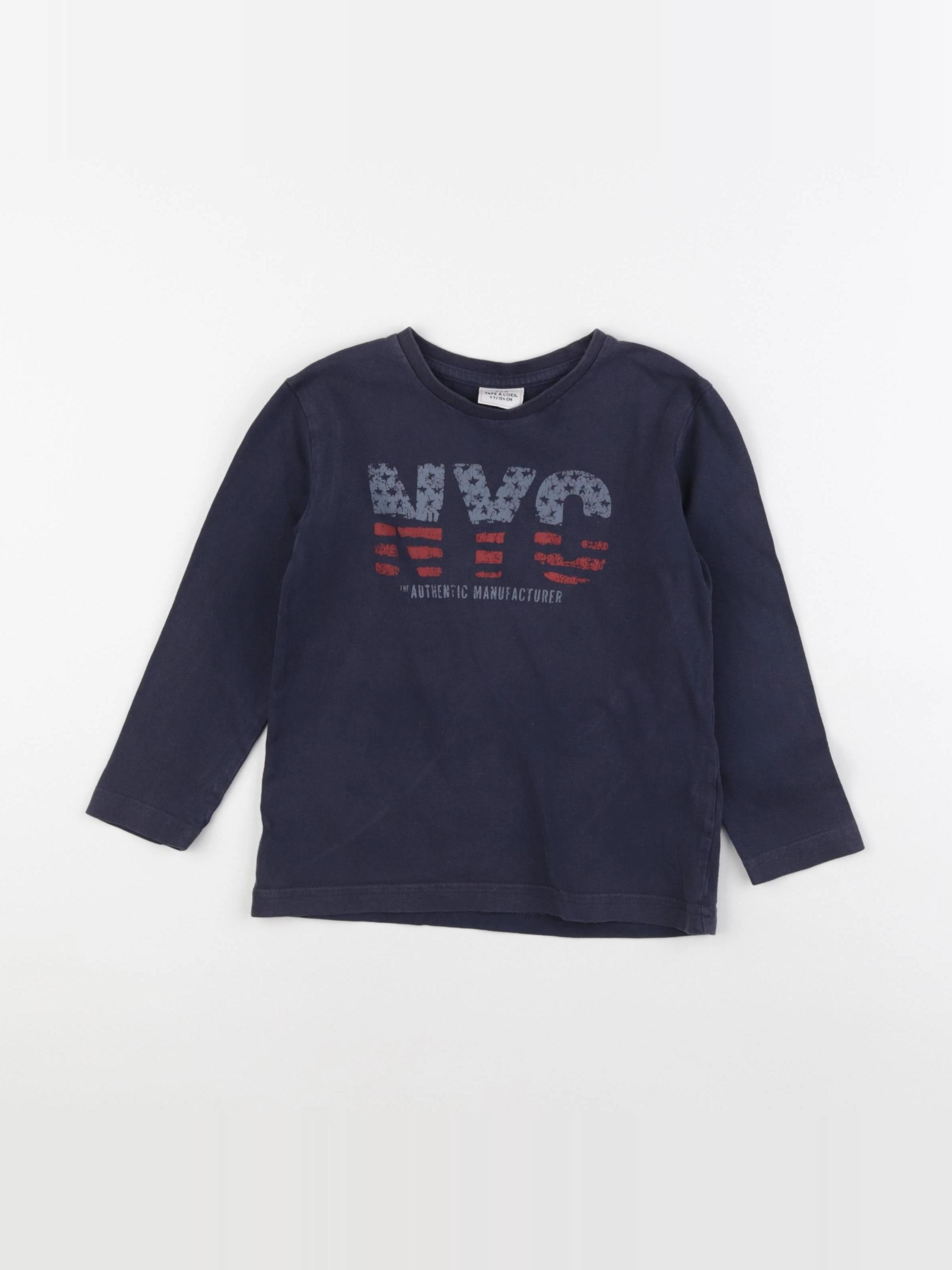 Tape à l'oeil - tee-shirt bleu - 4 ans