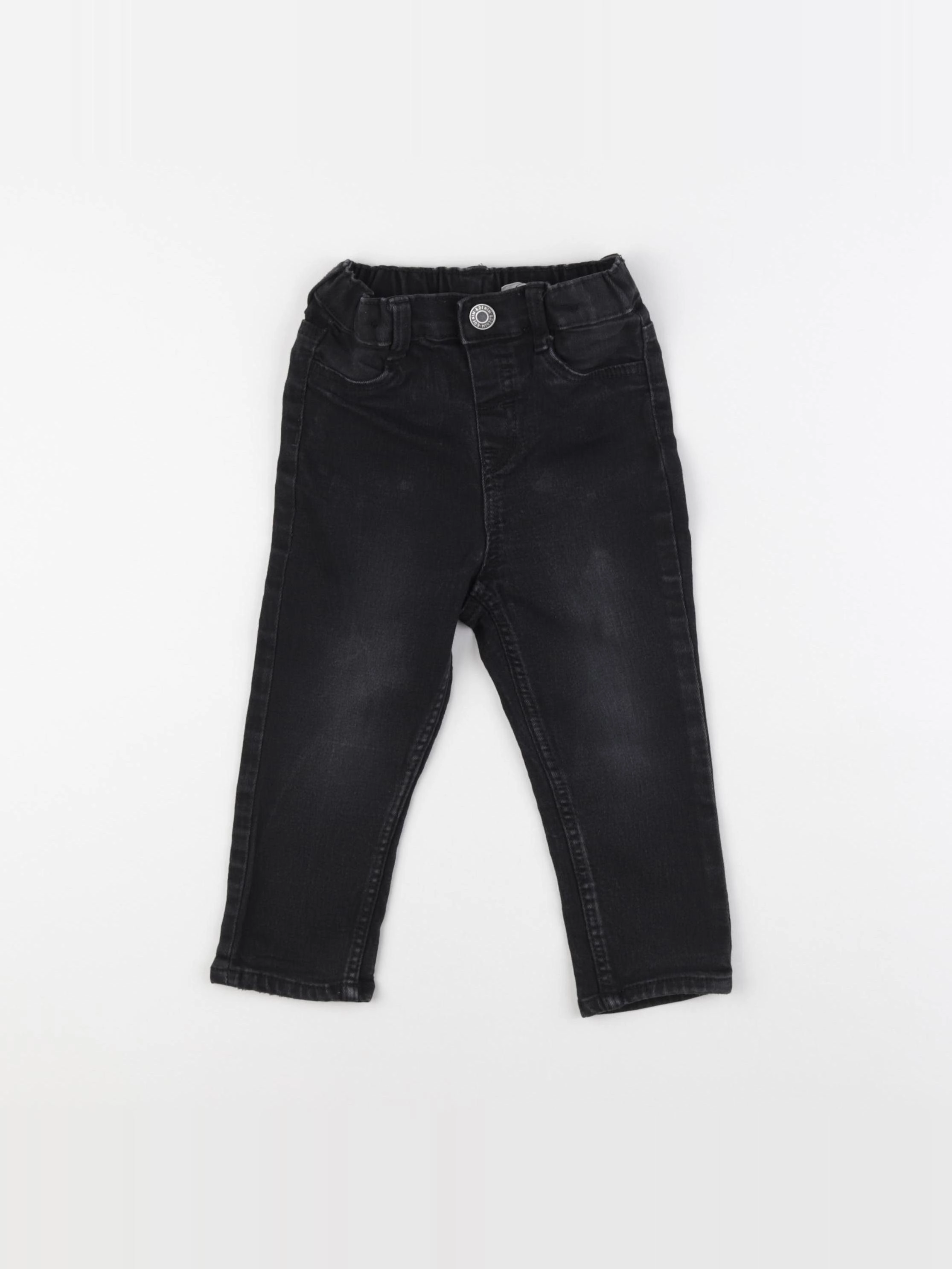 H&M - jean noir - 12/18 mois