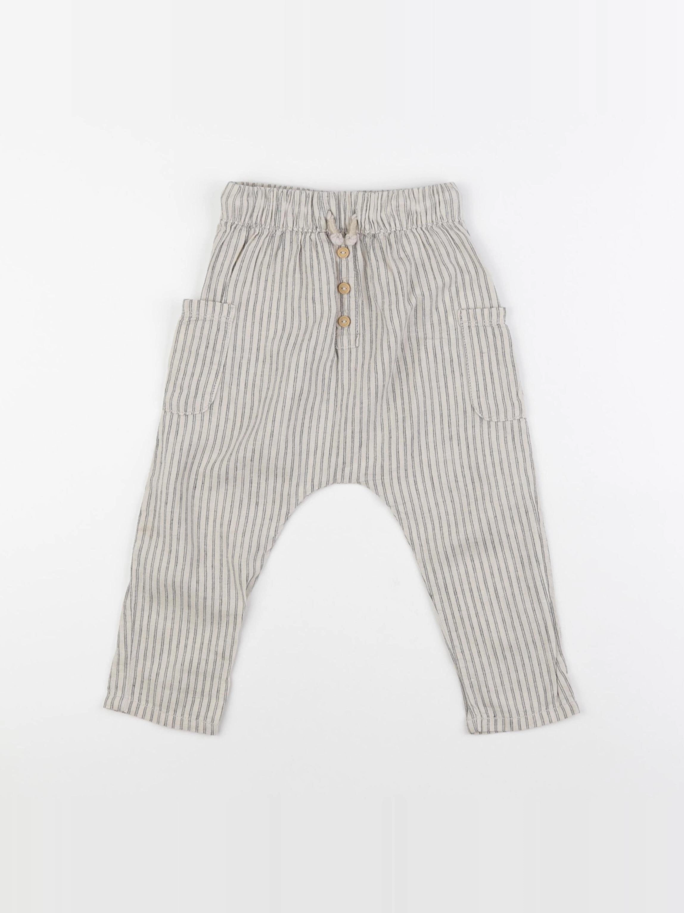 Vertbaudet - sarouel beige - 24 mois
