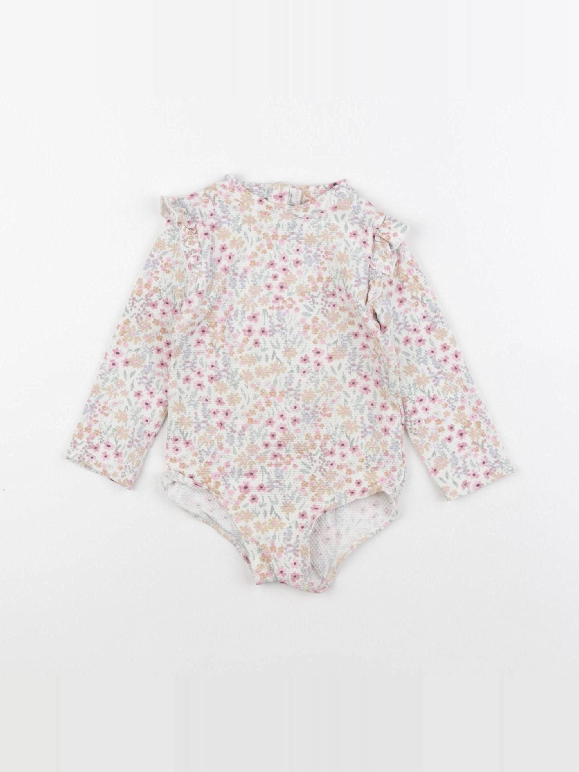 H&M - combi de bain multicolore - 9/12 mois