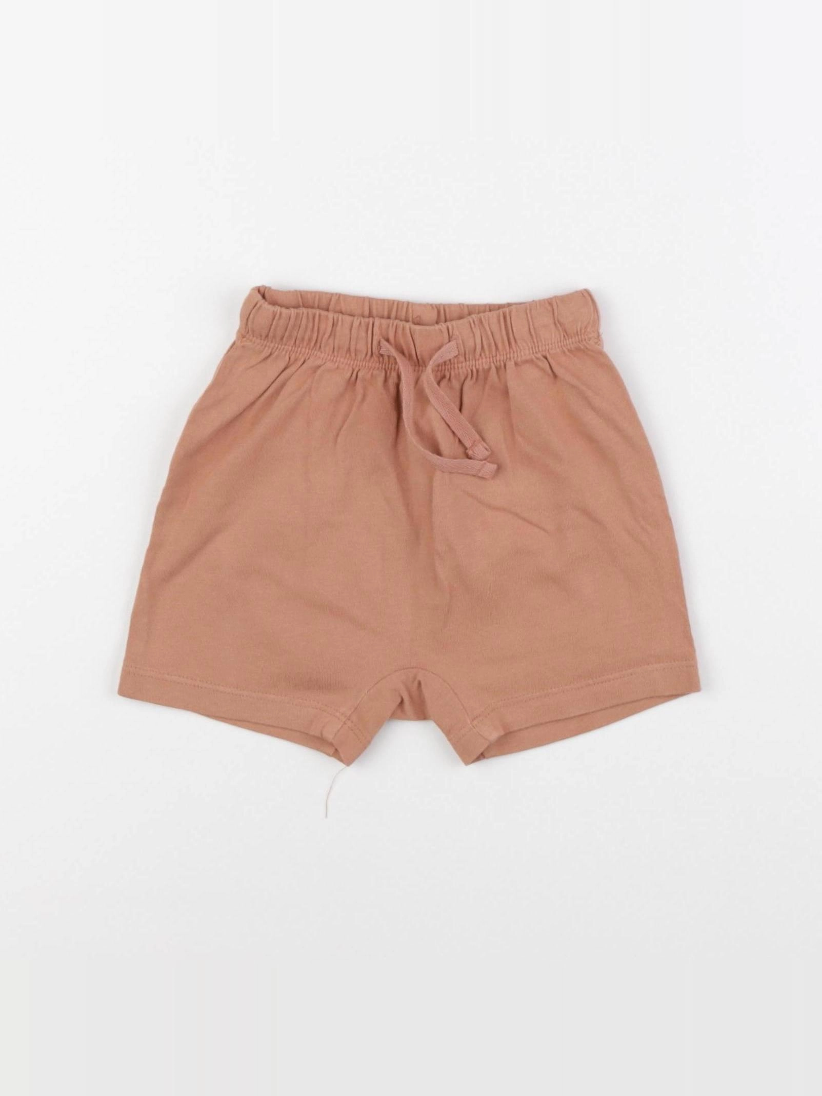 H&M - short orange - 12/18 mois