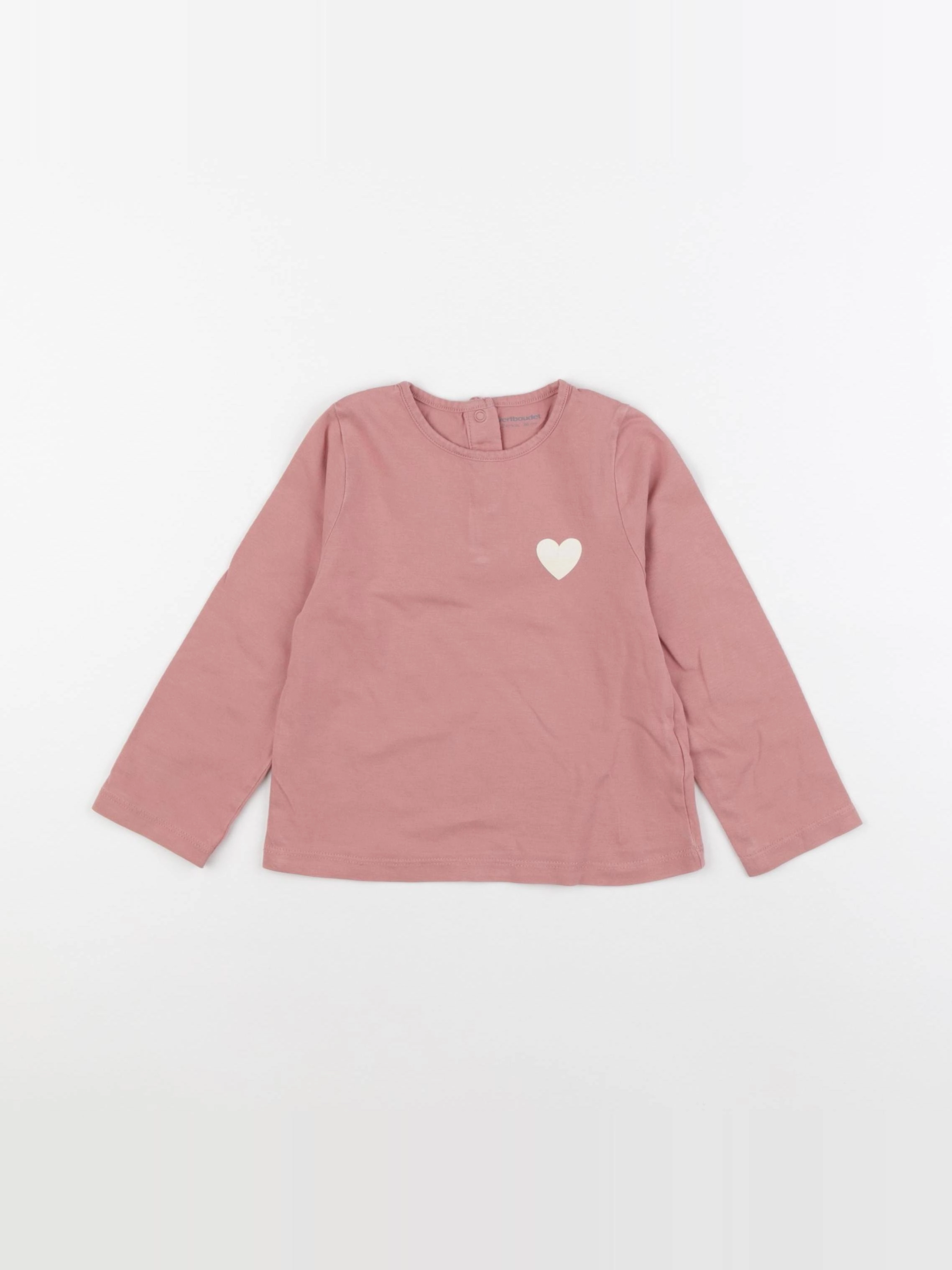 Vertbaudet - tee-shirt rose - 24/36 mois