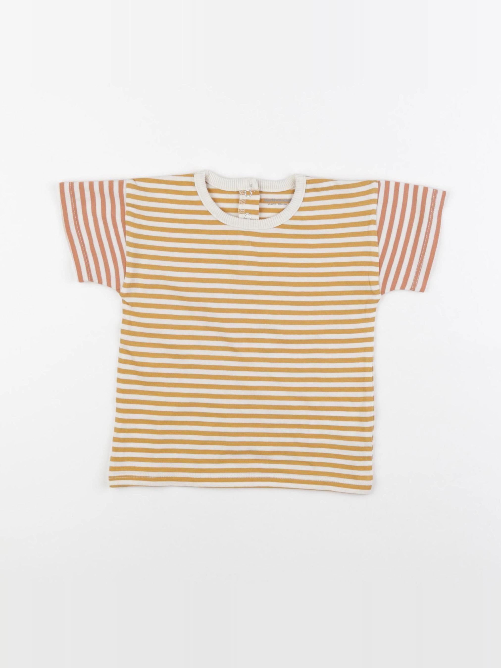 Vertbaudet - tee-shirt jaune - 2 ans