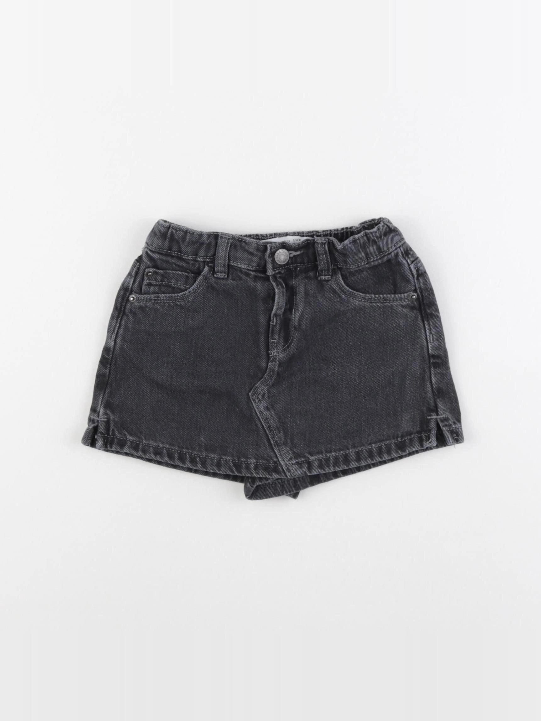 Zara - jupe short noir - 18 mois