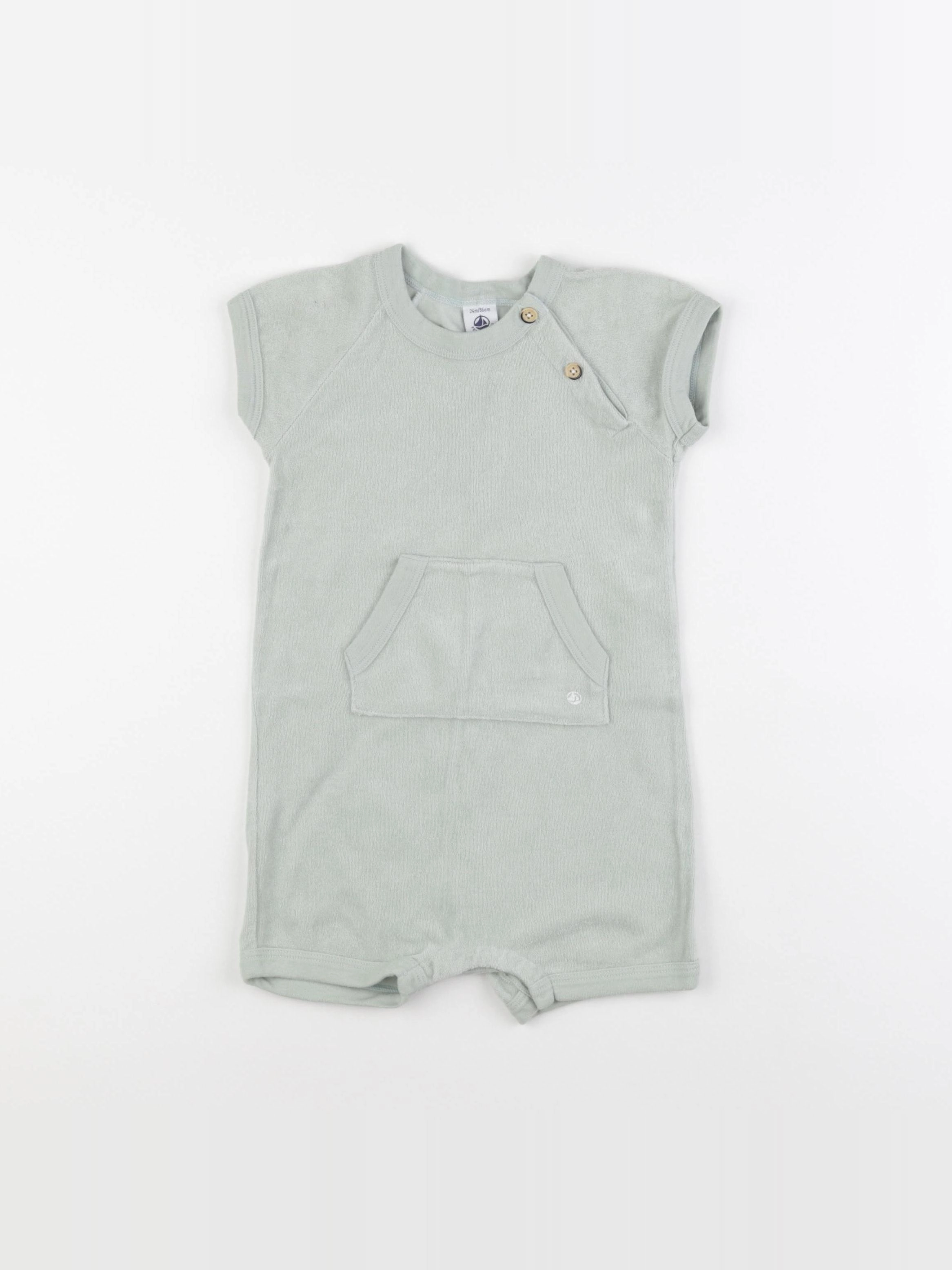 Petit Bateau - combinaison vert - 24 mois