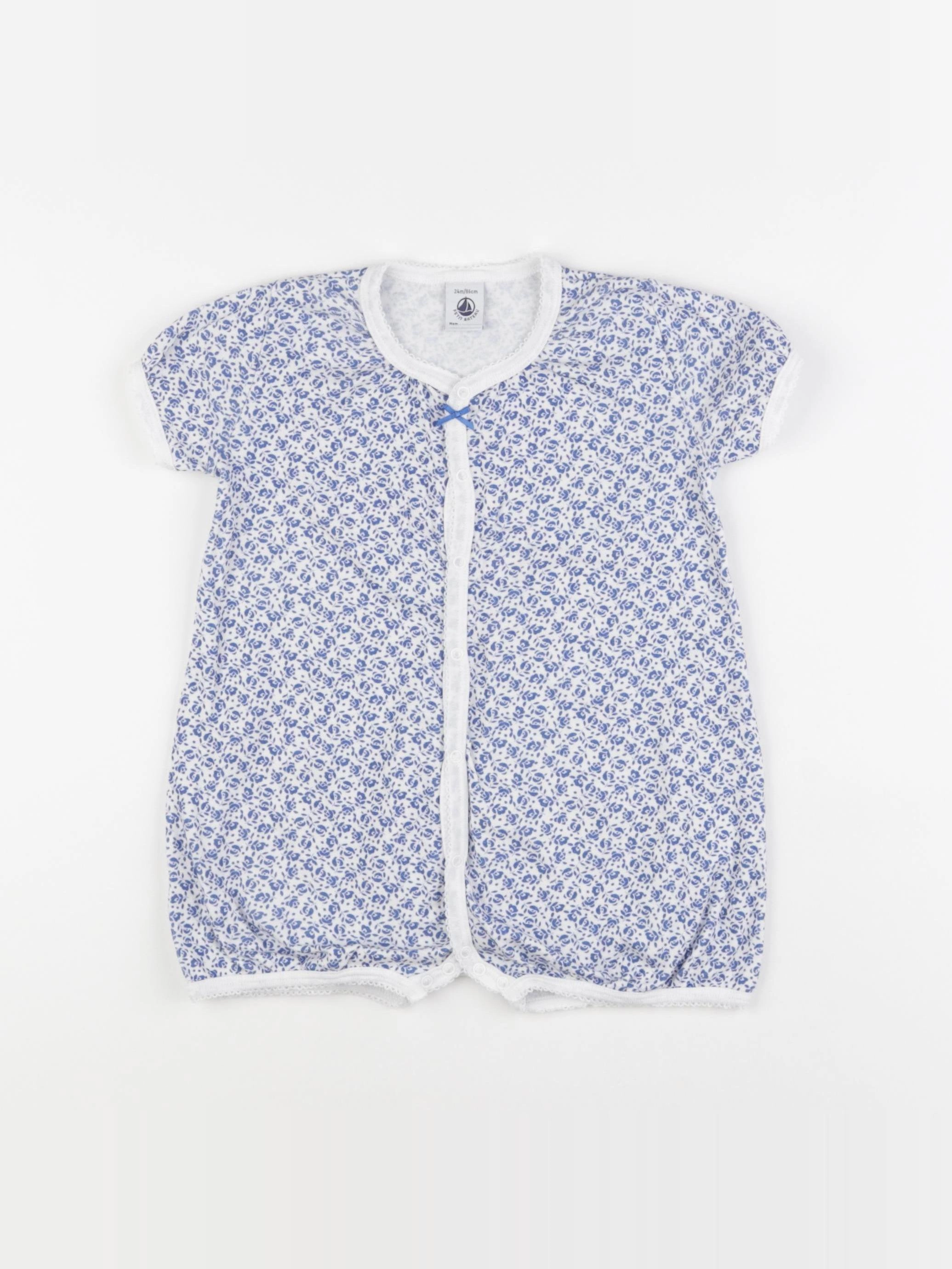 Petit Bateau - pyjama coton bleu - 24 mois