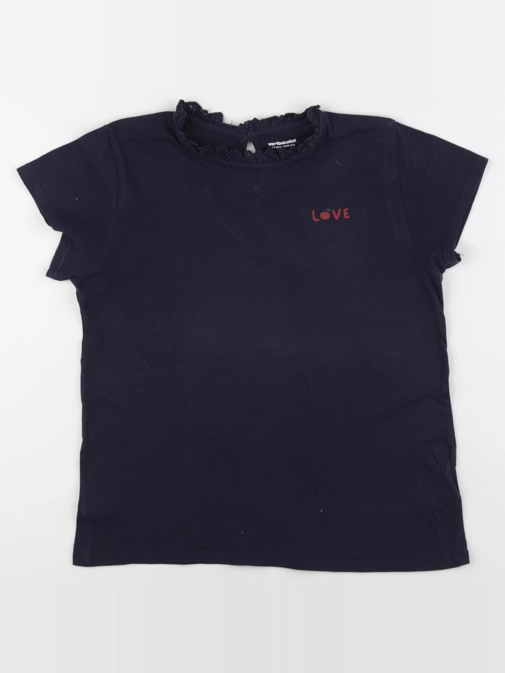 Vertbaudet - tee-shirt bleu - 12 ans