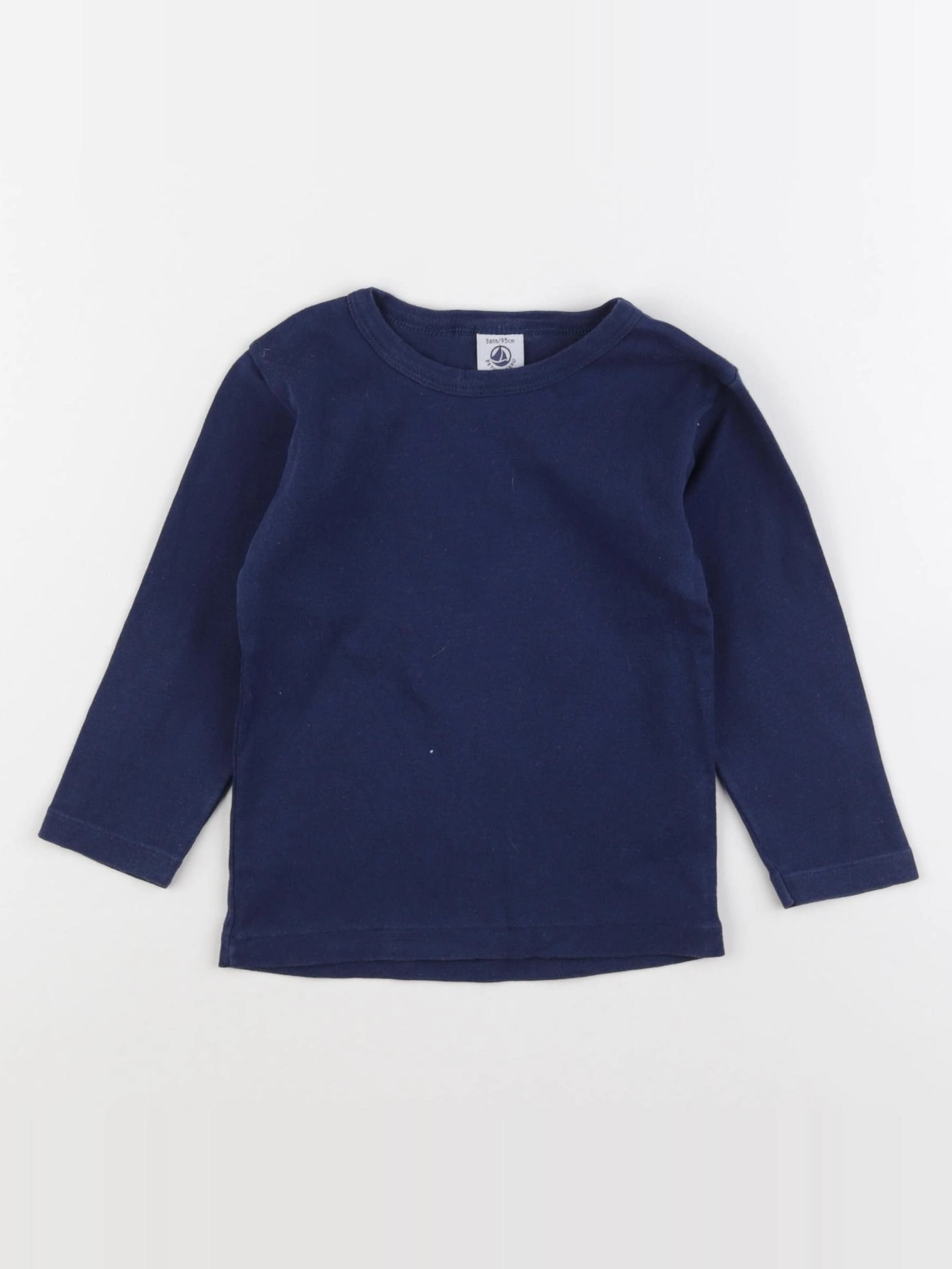 Petit Bateau - tee-shirt bleu - 3 ans