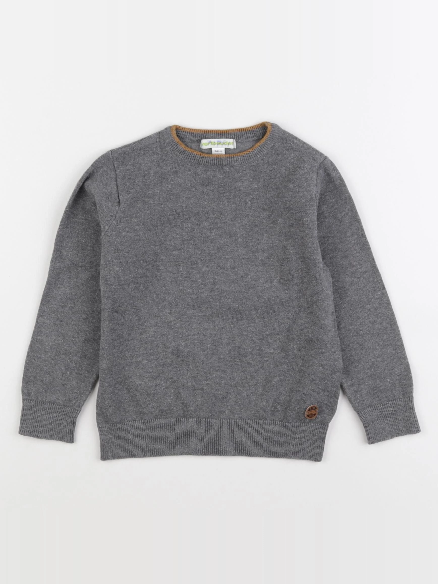 Vertbaudet - pull gris - 3 ans