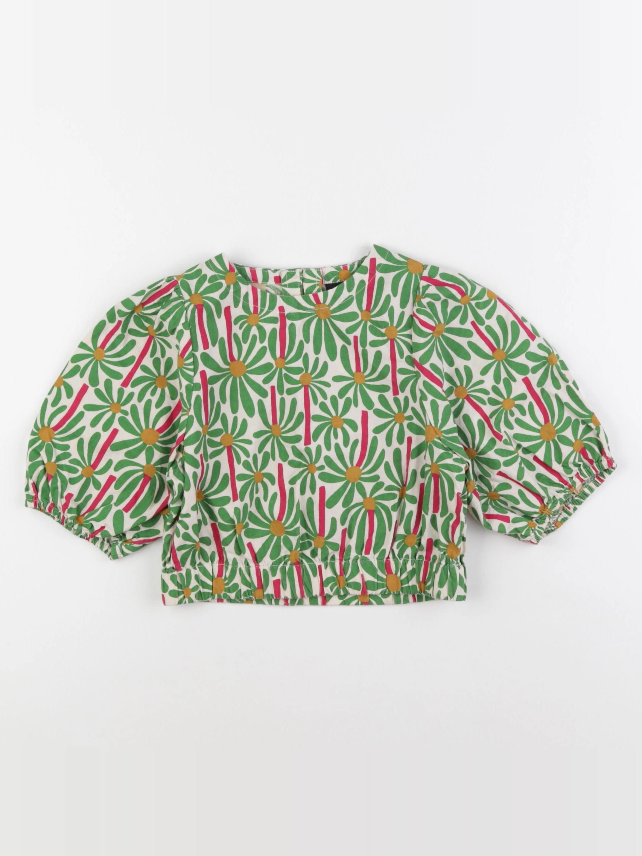 Monoprix - blouse vert - 3 ans
