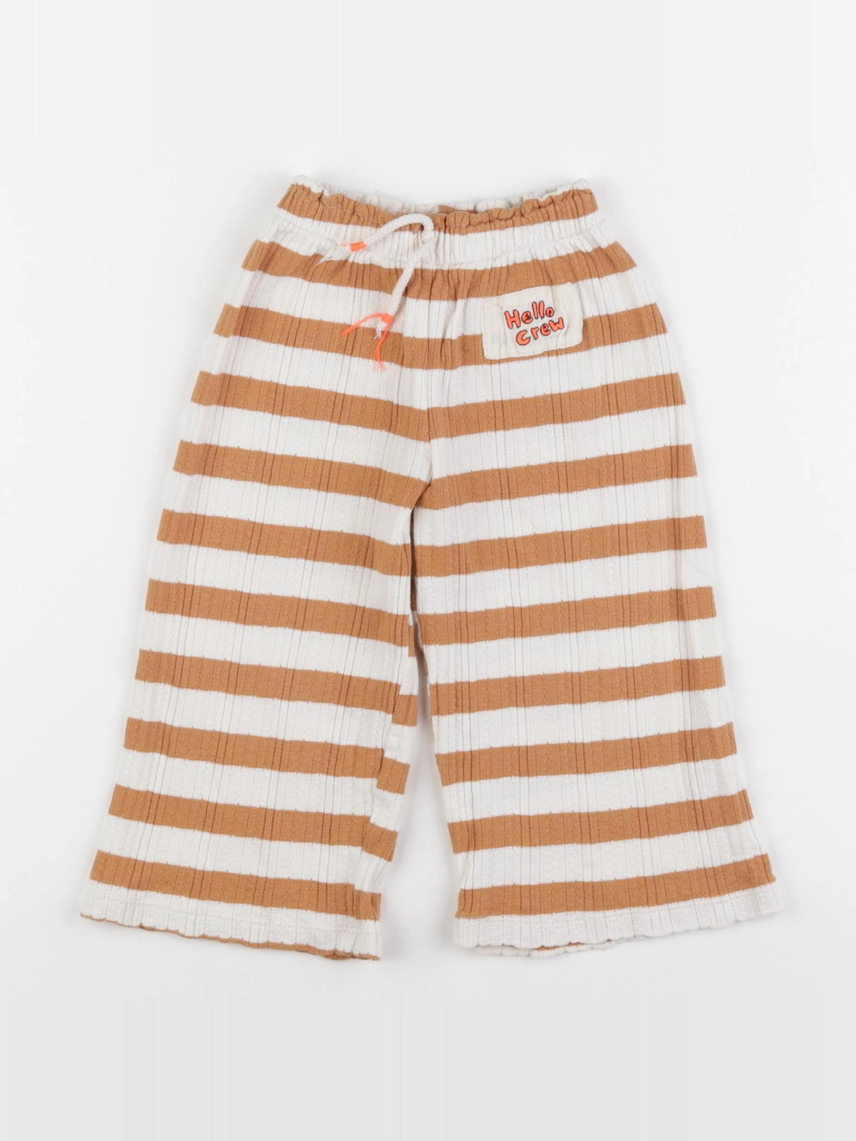 Zara - pantalon blanc, marron - 2 ans