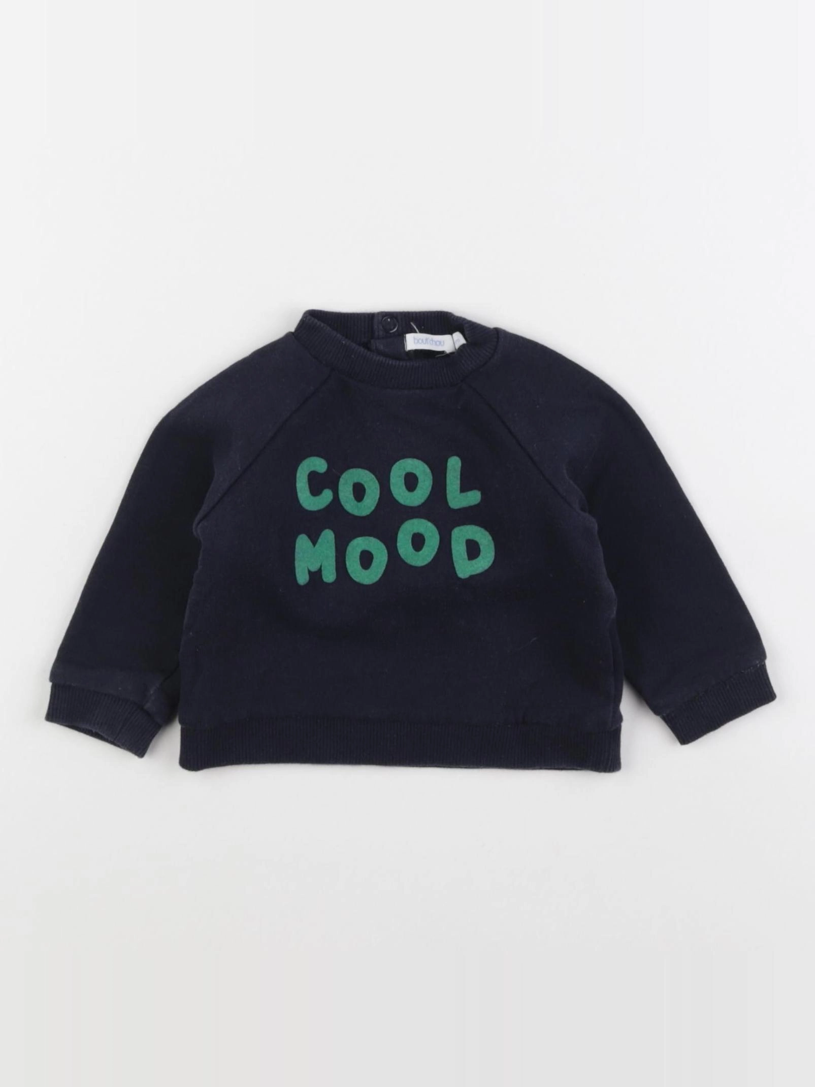 Boutchou - sweat bleu - 6 mois