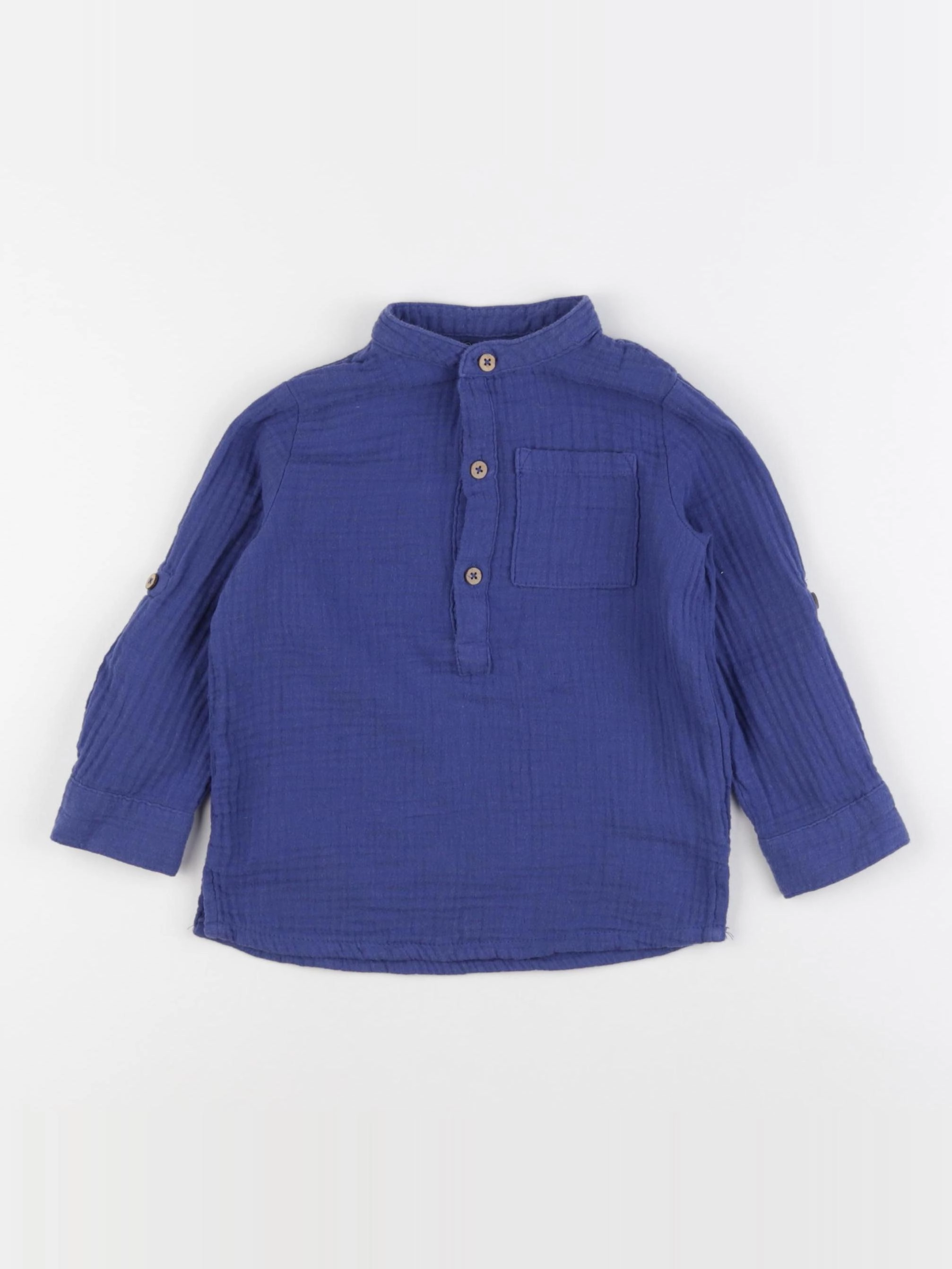 Vertbaudet - chemise bleu - 3 ans