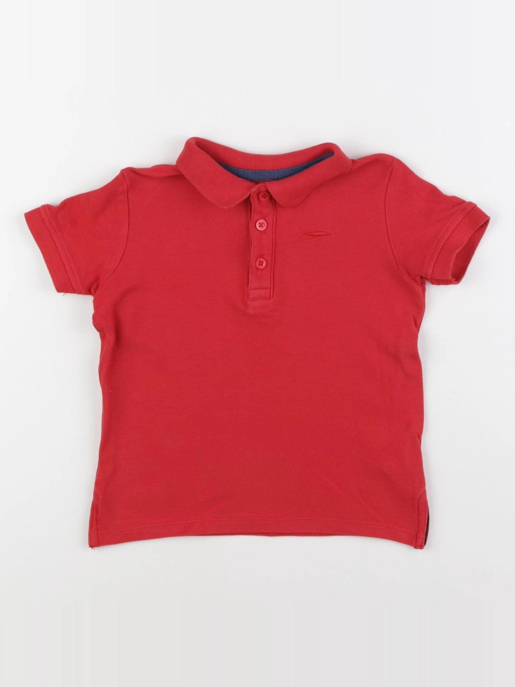 Vertbaudet - polo rouge - 3 ans